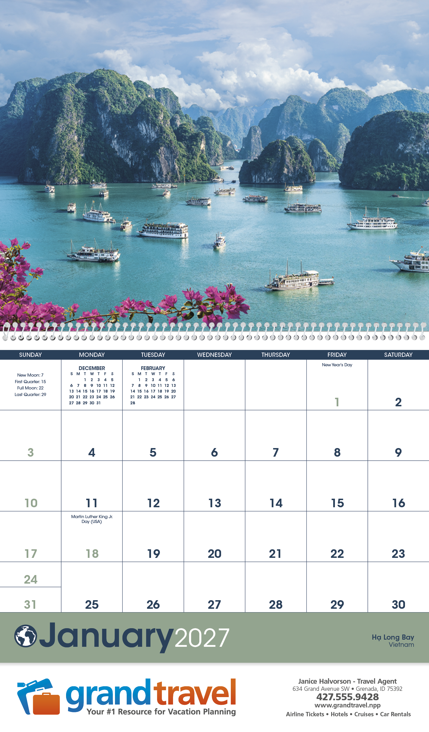 Triumph® Calendars World Scenic Calendar 45