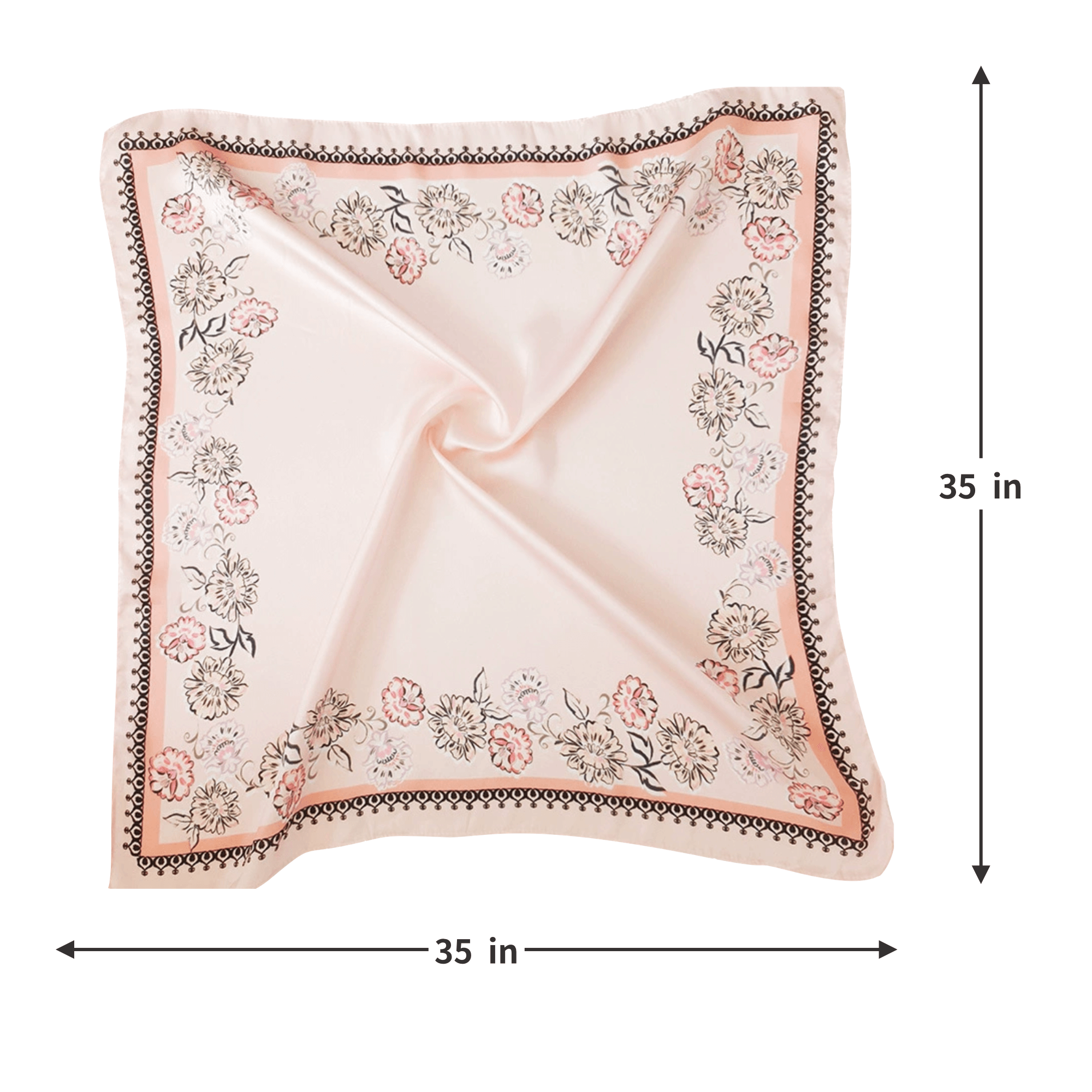 Personalized Imitation Silk Head Scarve 3