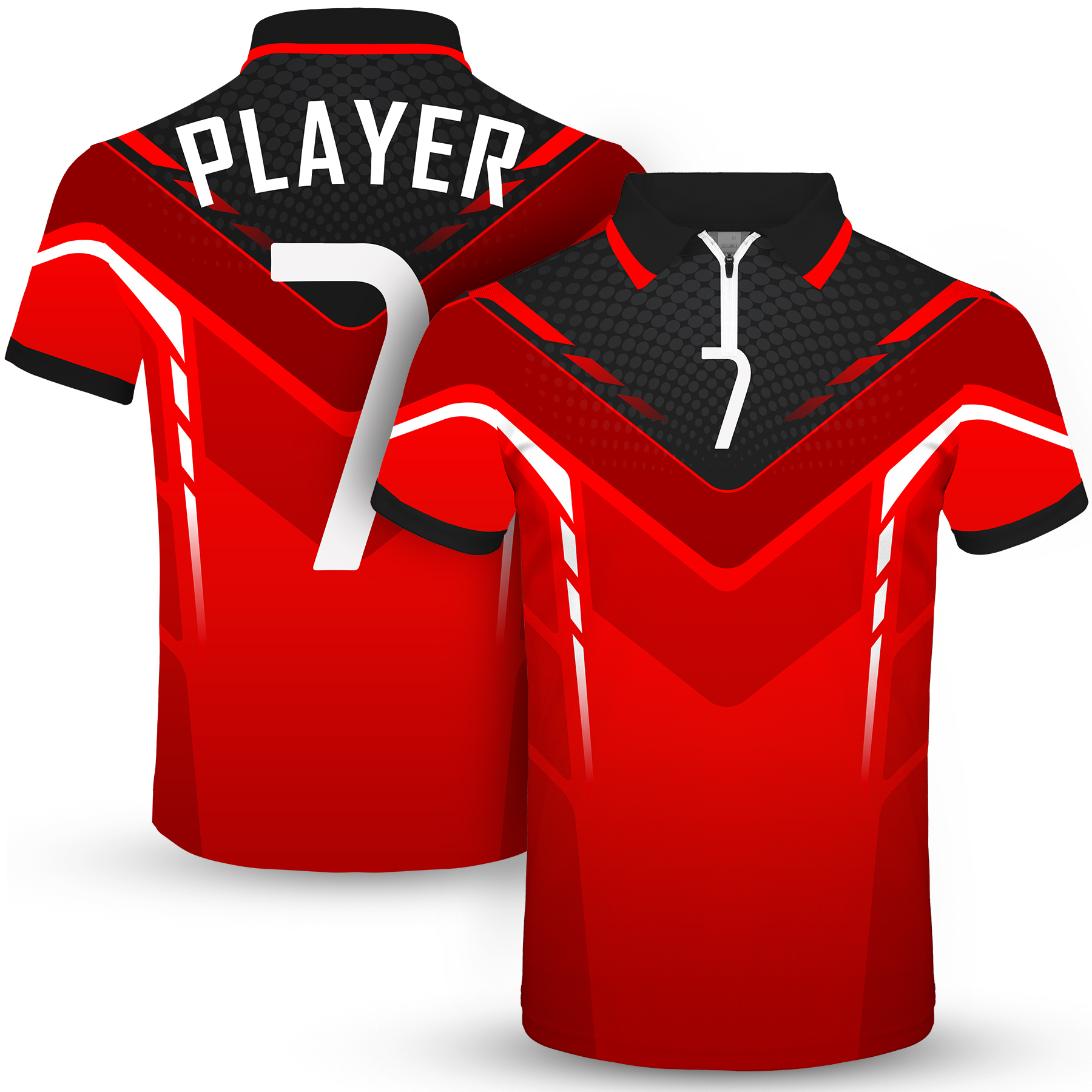 Custom Performance Personalized 1/4 Zip Polo Shirt (Full Color Dye Sublimated) 3