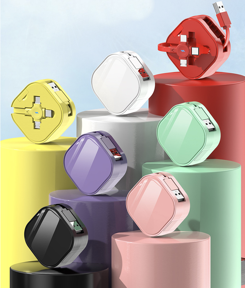 Retractable 3-in-1 USB with Lightning/Type C/Micro Ports 3