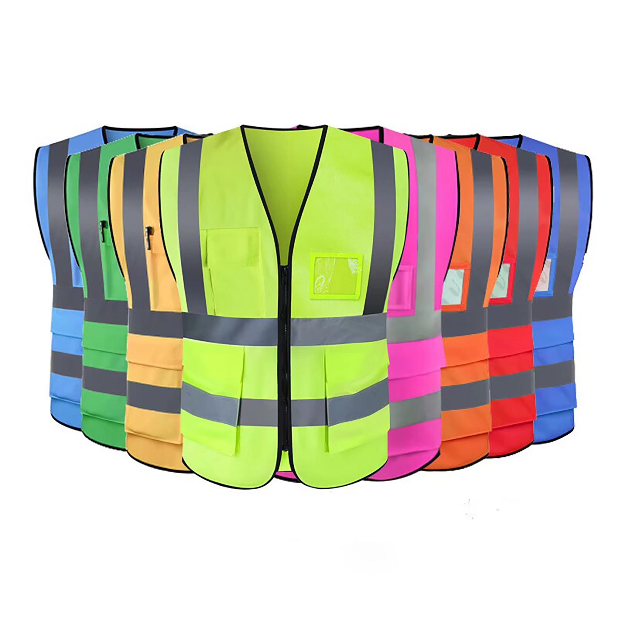 Multi-pocket reflective safety vest 2