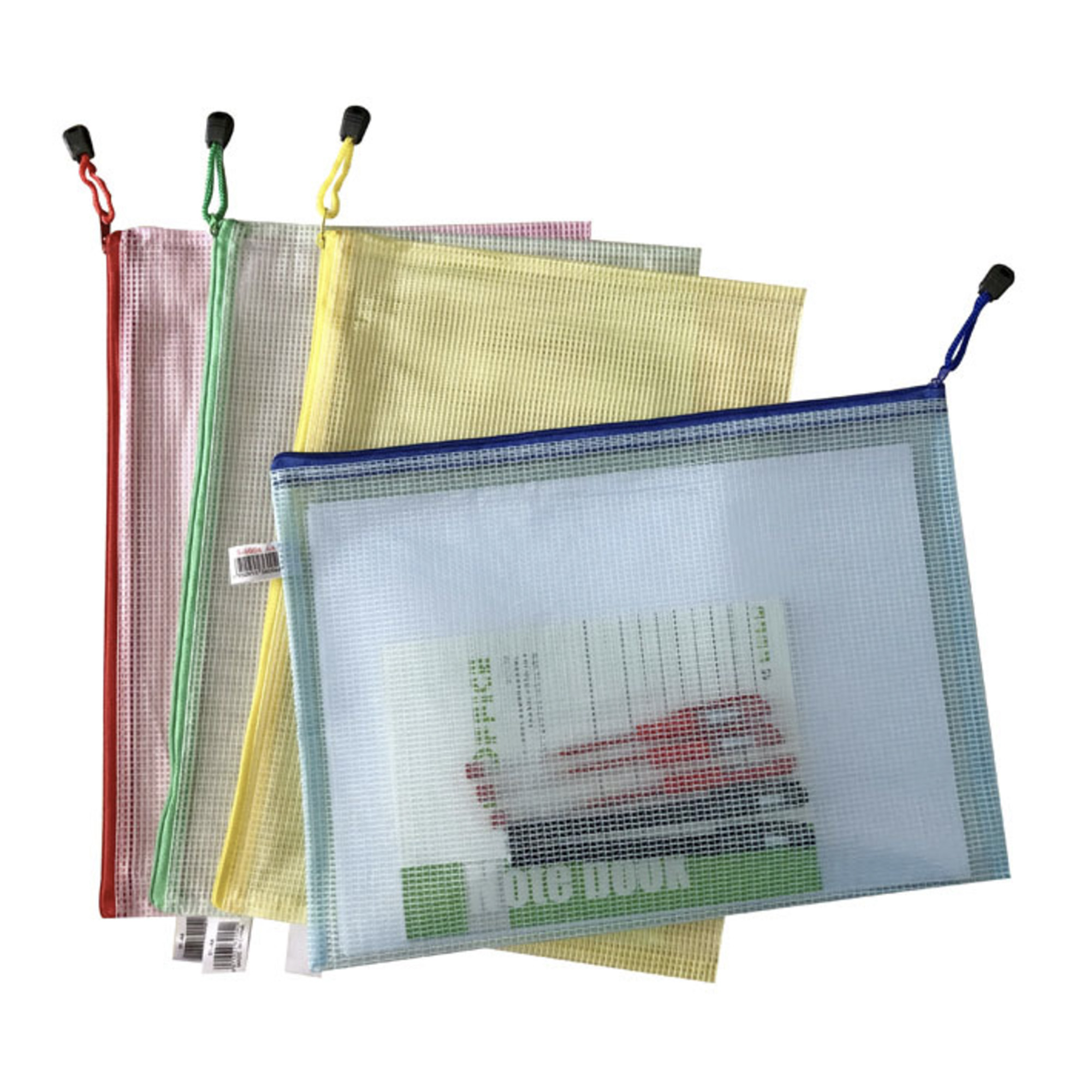 A4 Mesh Document Sleeve File Bag with Zipper 1