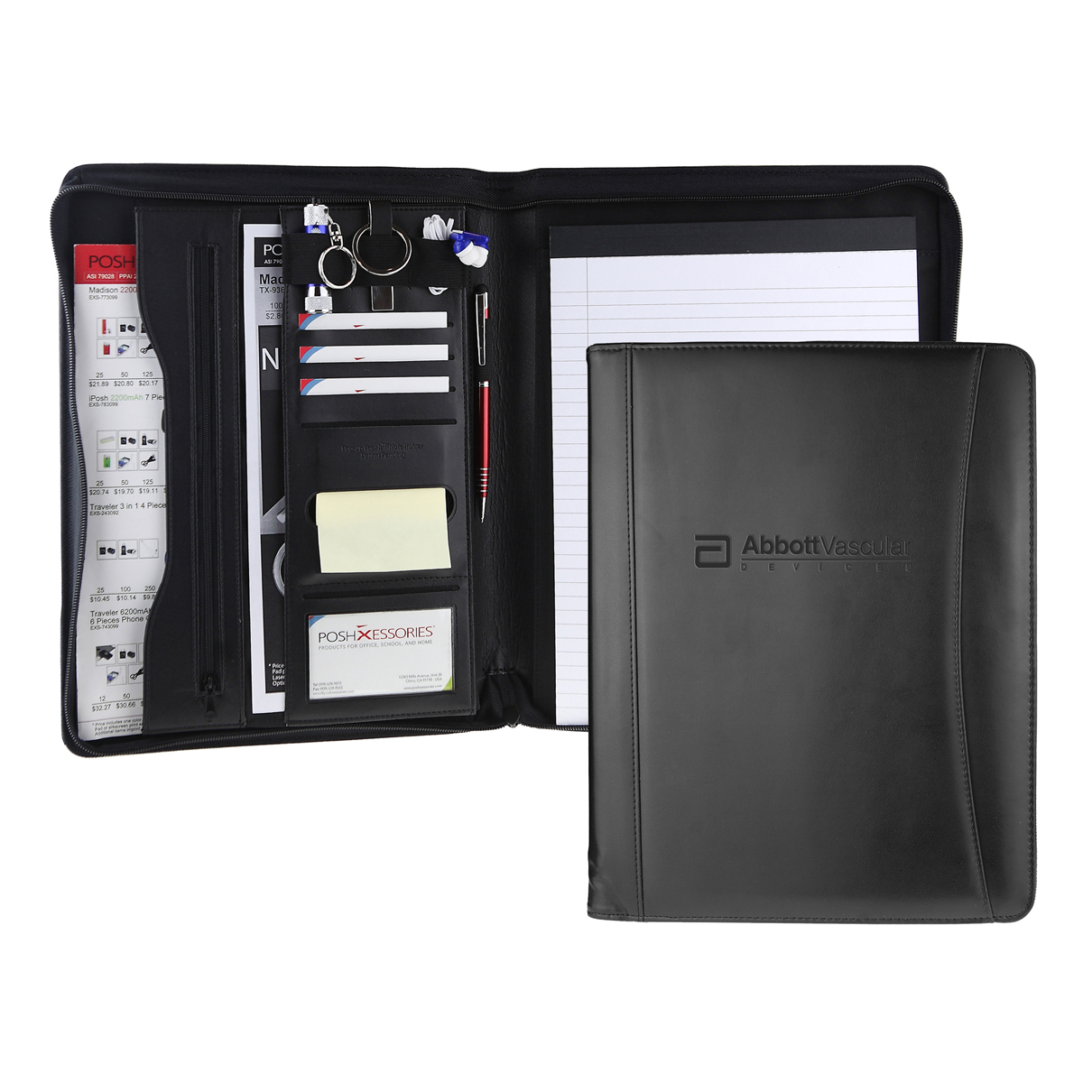 8 1/2"x11" Pro Black Designer Elite Portfolio