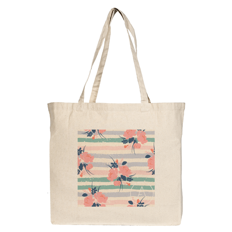 Jumbo Down To Business Cotton Tote, custom tote bag with logo imprint 3