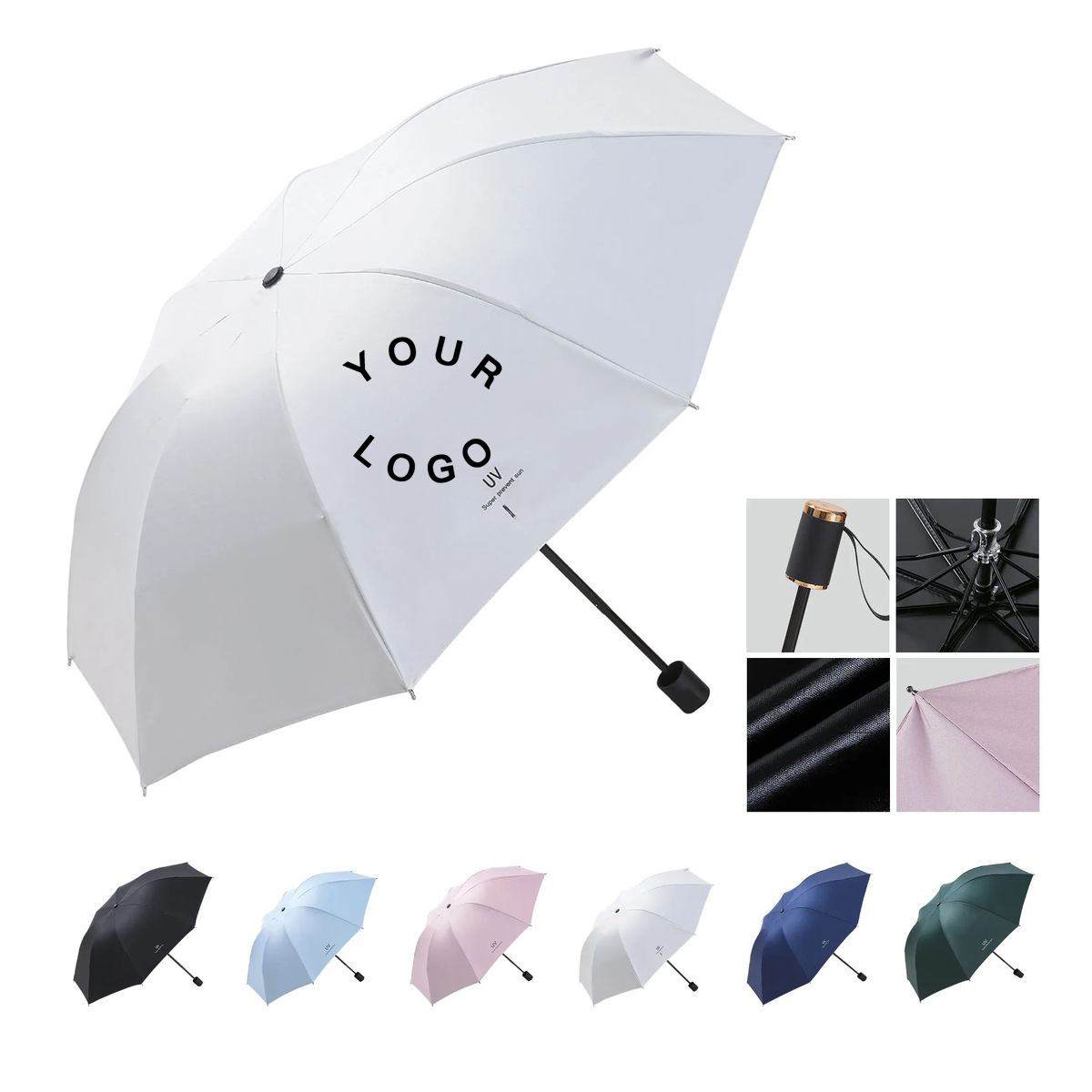 UV Block Folding Umbrella with Automatic Mechanism 2
