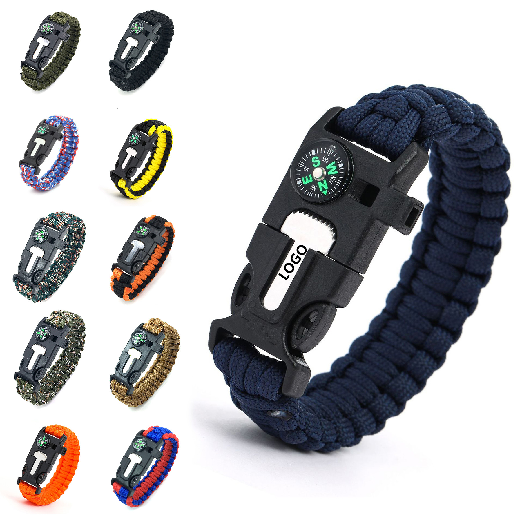 Hiking Bracelet With Fire Starter 9