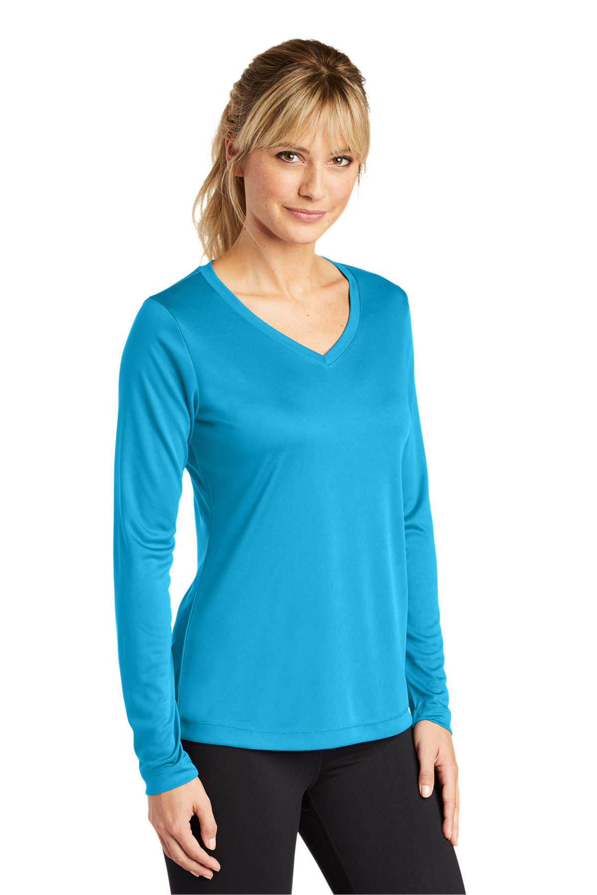 Women's Long Sleeve PosiCharge Competitor V-Neck Tee