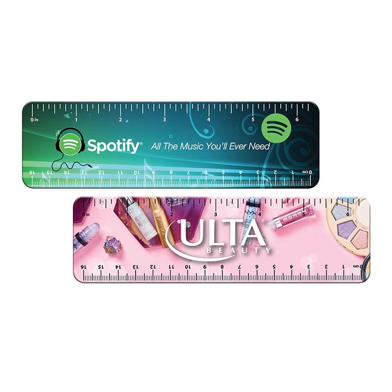 6 Inch Ruler Tag 6-1/4"W x 1-13/16"H 1