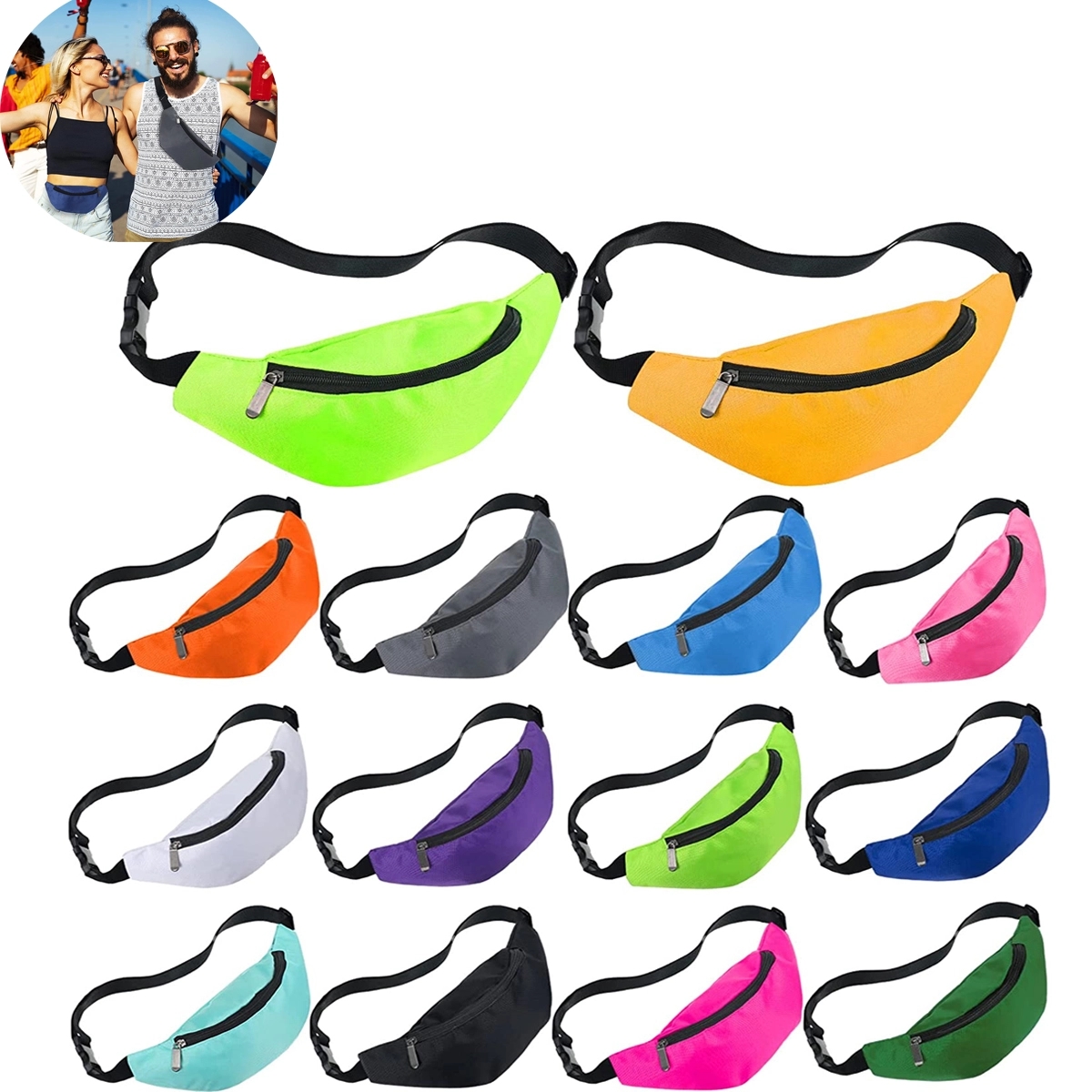 Adjustable Neon Fanny Pack 3