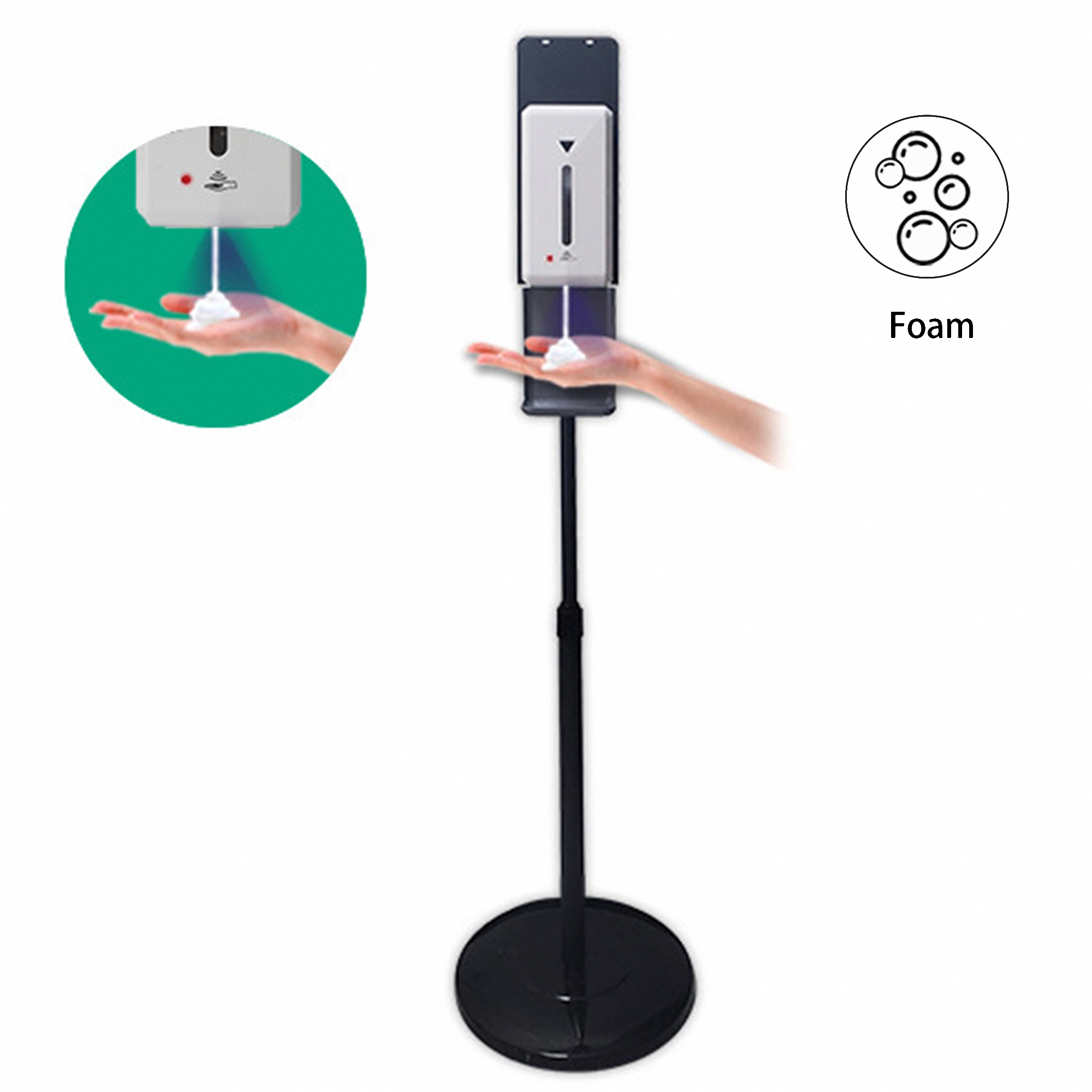 Touchless Hand Sanitizer Dispenser with Floor Stand 4