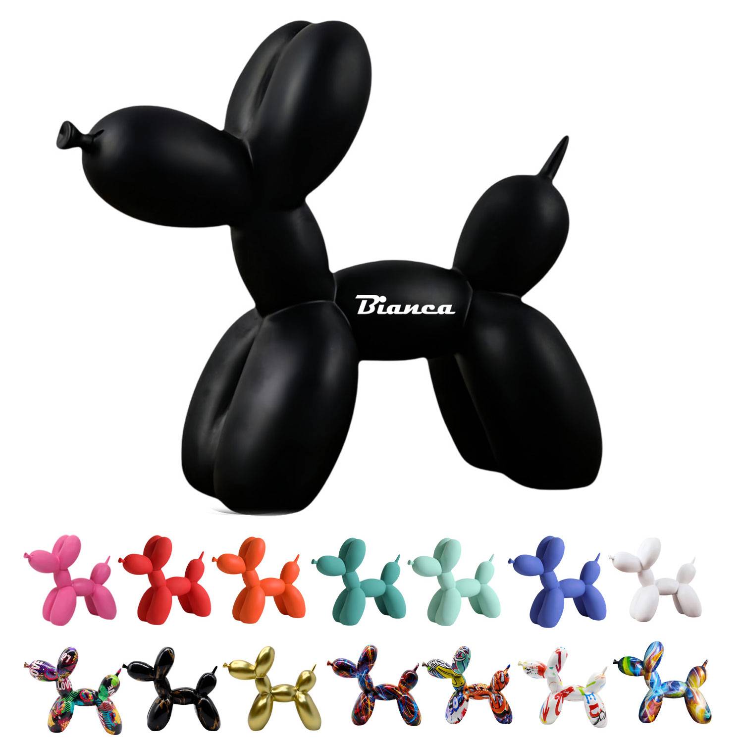 Resin Balloon Dog Sculpture Decor 15
