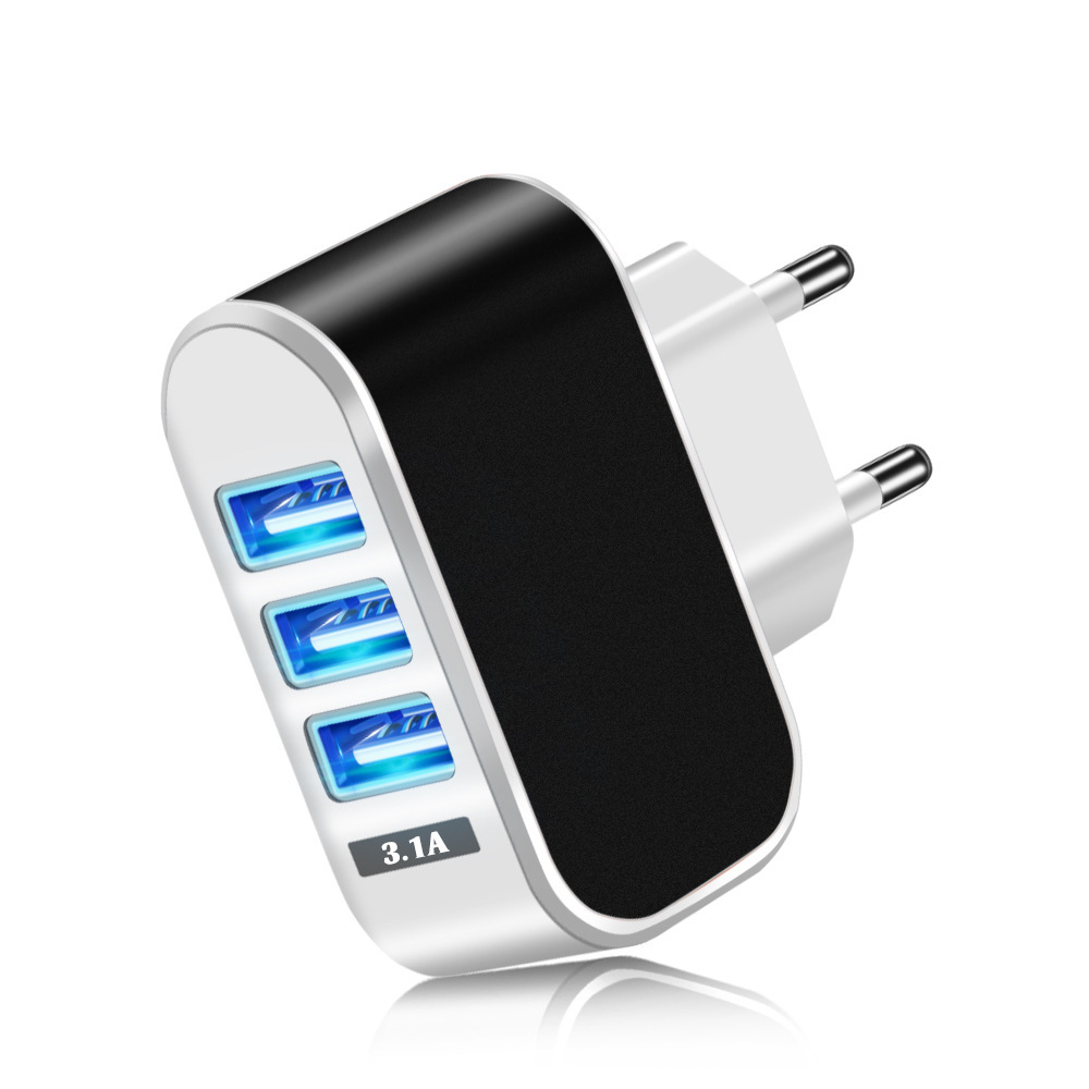 3 In 1 USB Charger With LED 3