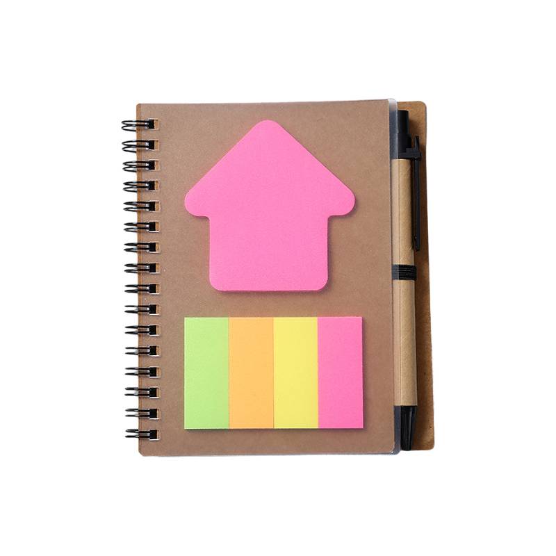 A6 Spiral Notebook W/ Pens & Sticky Notes 3