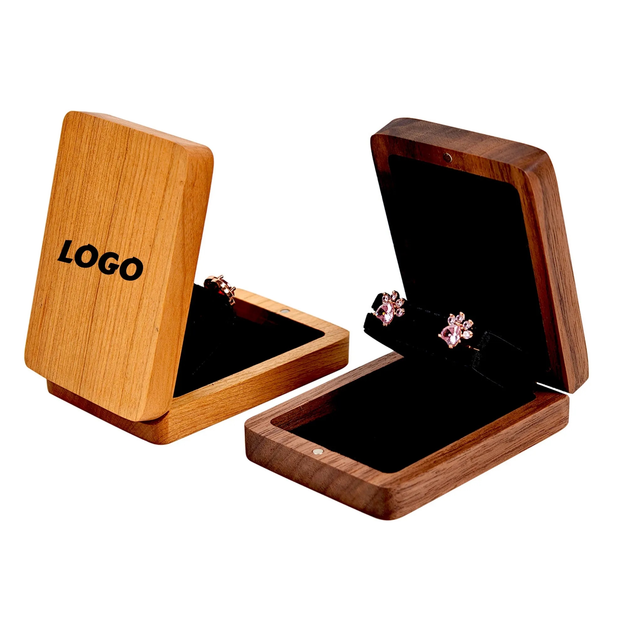 Wooden Earring Box