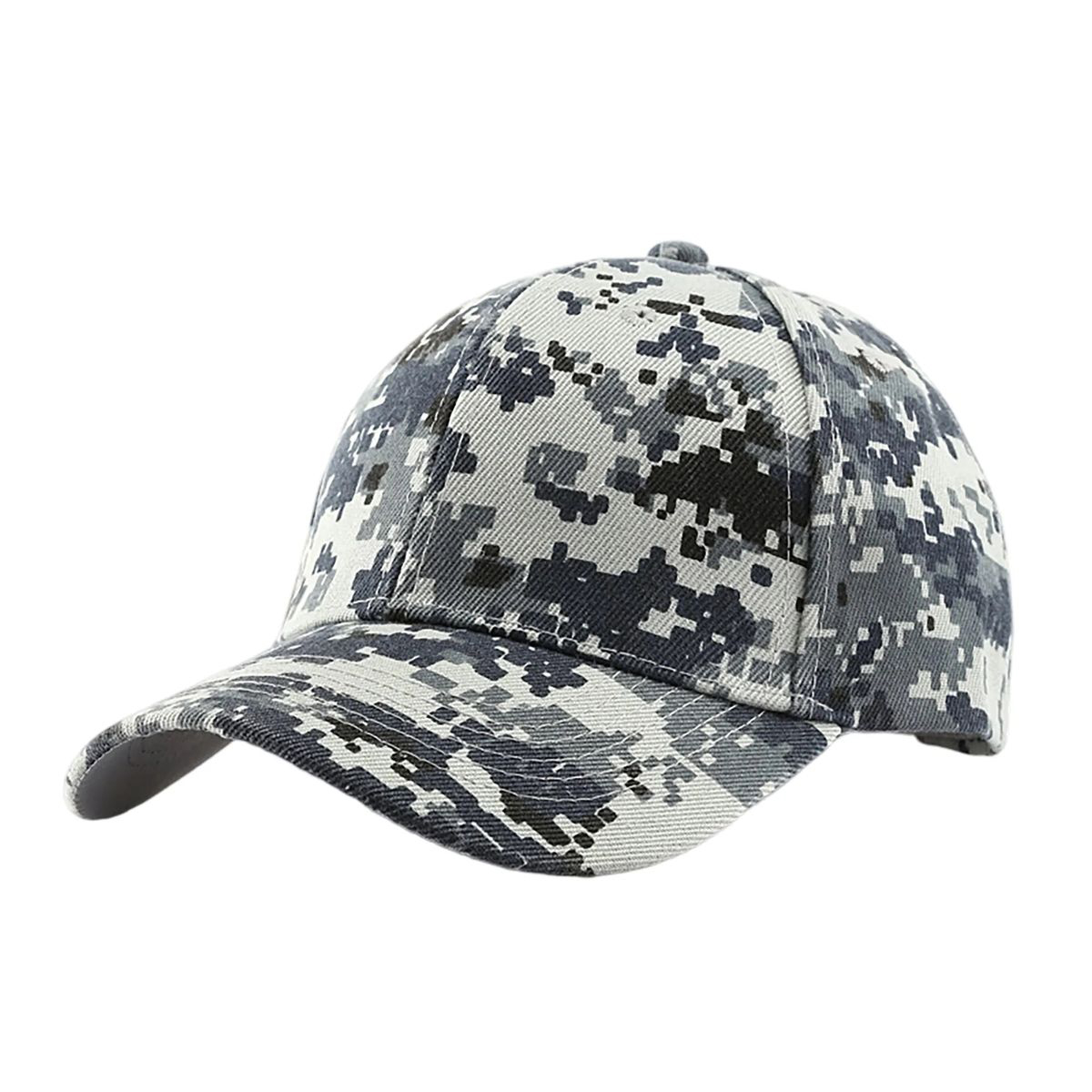 Adjustable Cotton Cap with Camouflage Design 7