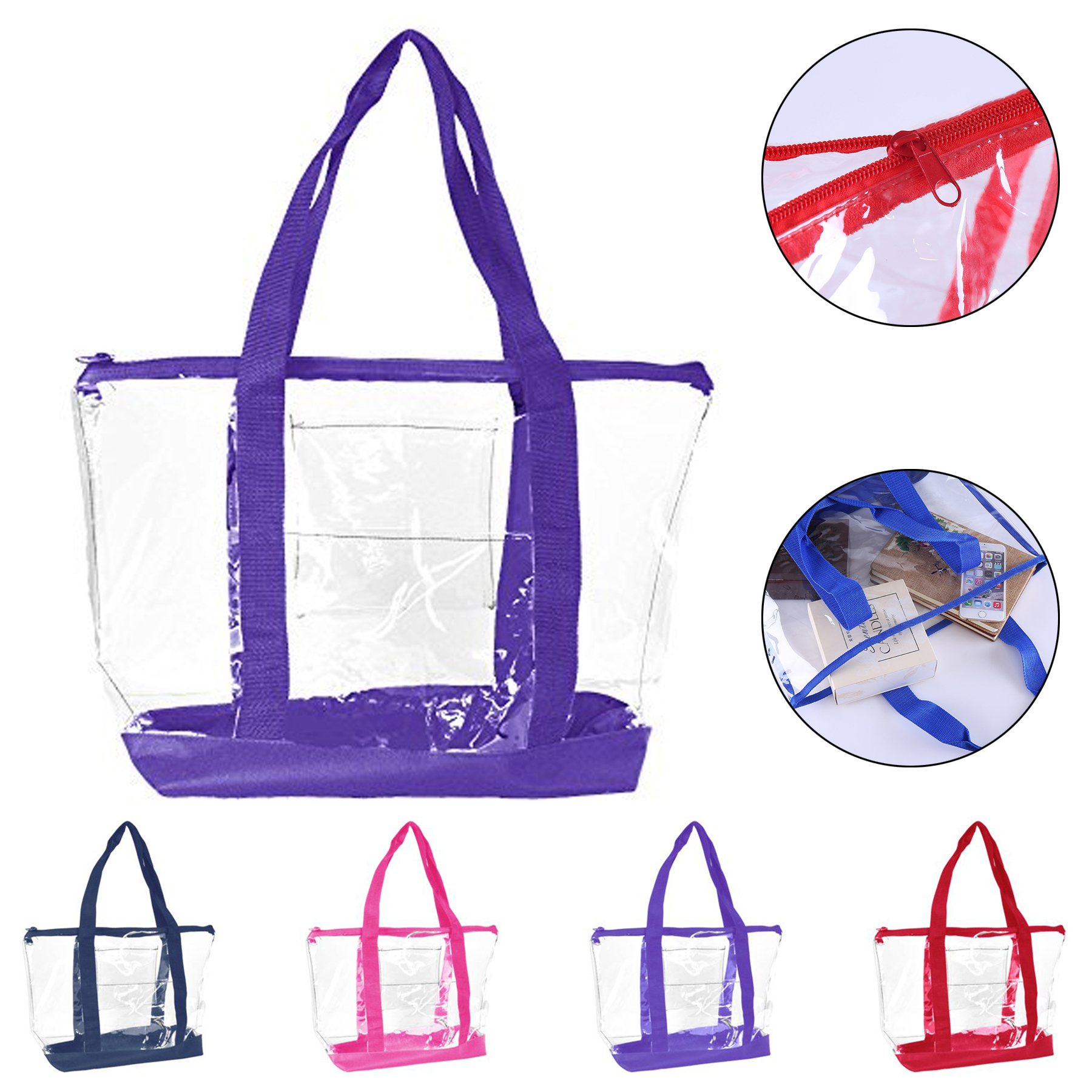 Clear ZIPPER Tote 3