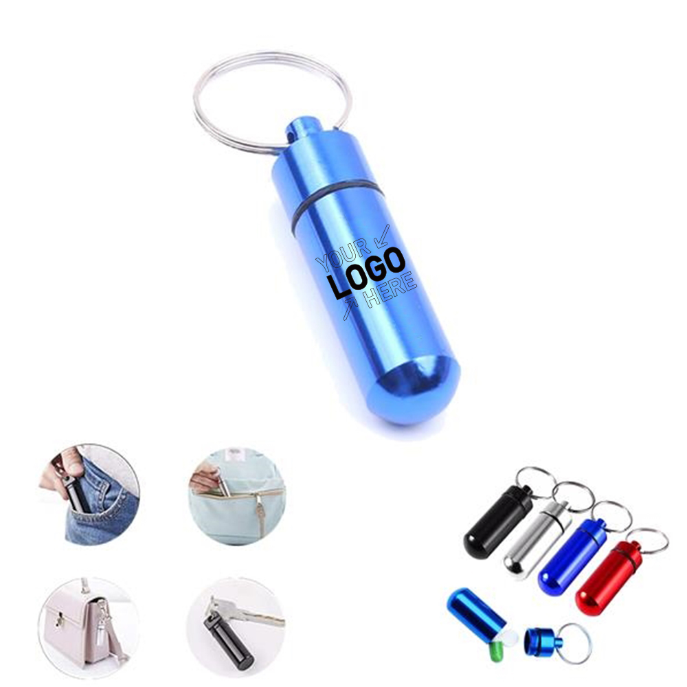Waterproof Aluminum Pill Holders Storage Drug Container 3