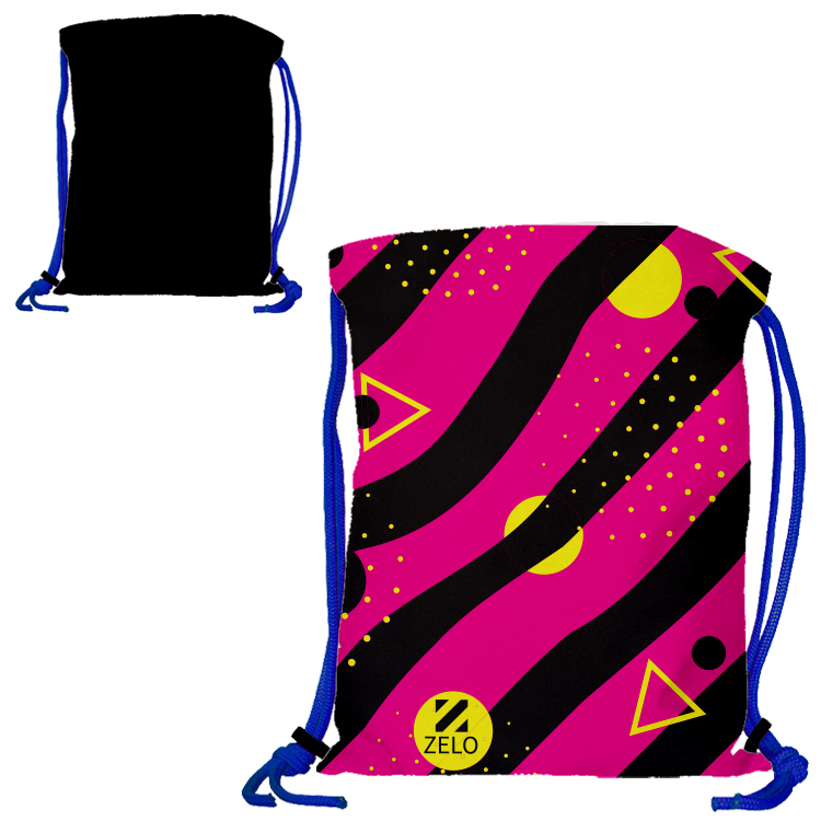Super Drawstring Pack (One side Imprint)-Royal Heavy Rope 9