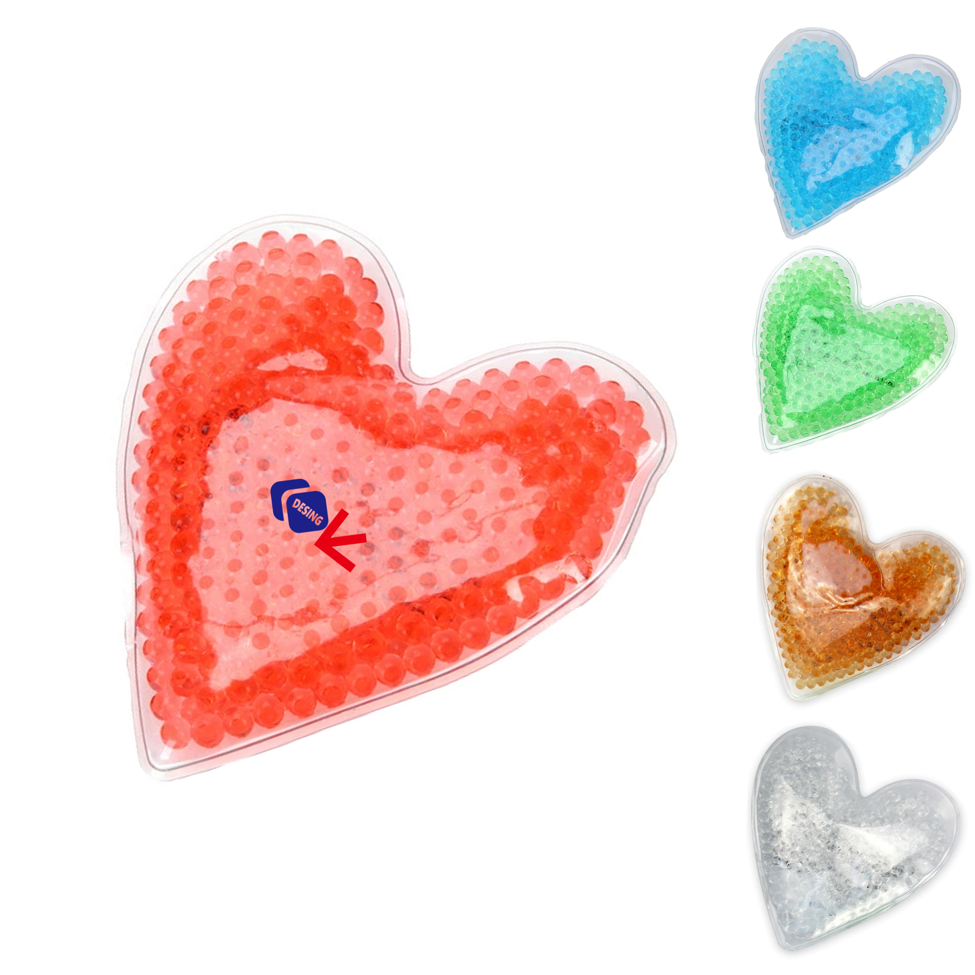 Reusable Gel Ice Pack for Pain Relief in Heart Shape 2