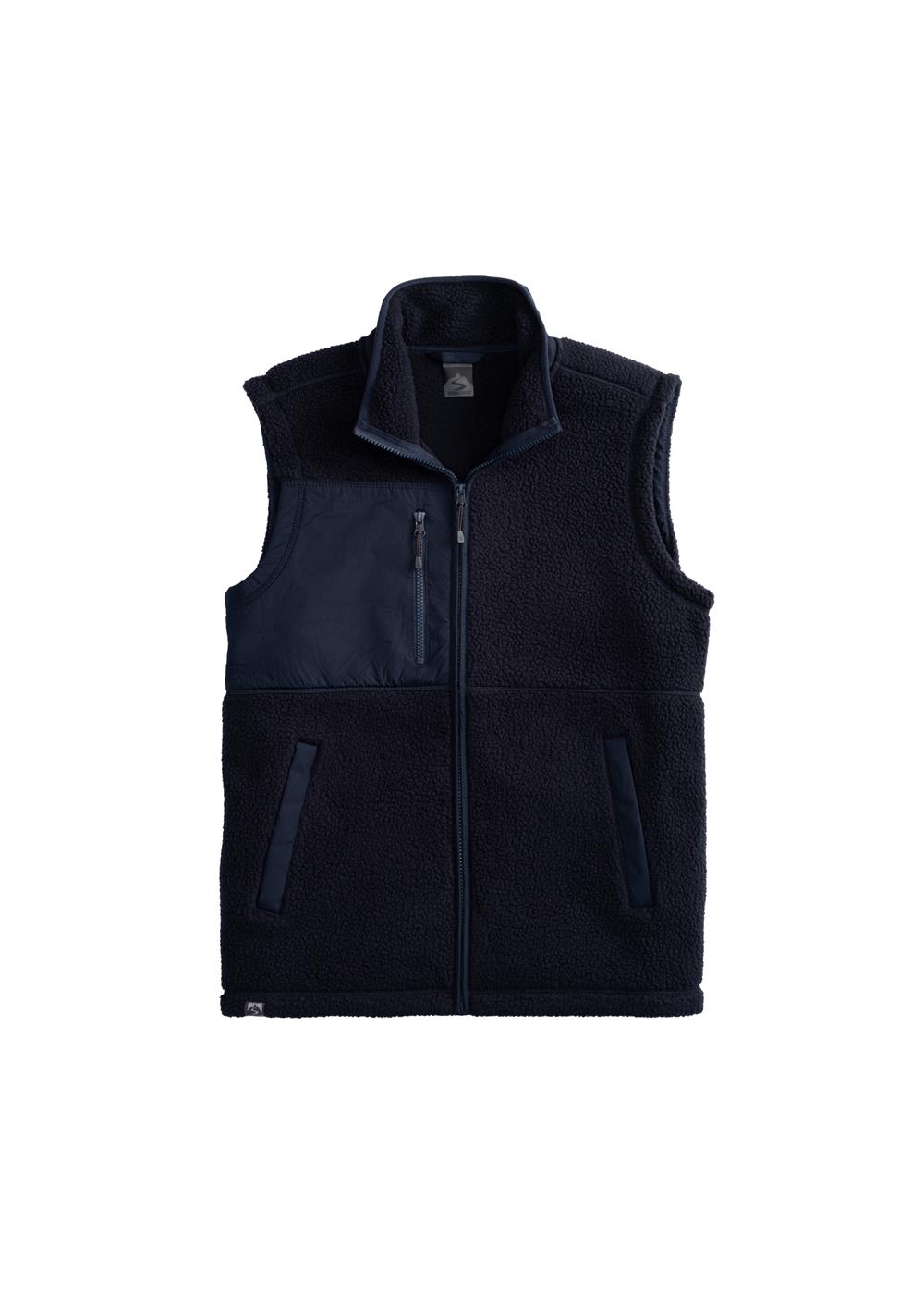 Storm Creek Men's Warm Up Colorblock Sherpa Fleece Vest 11