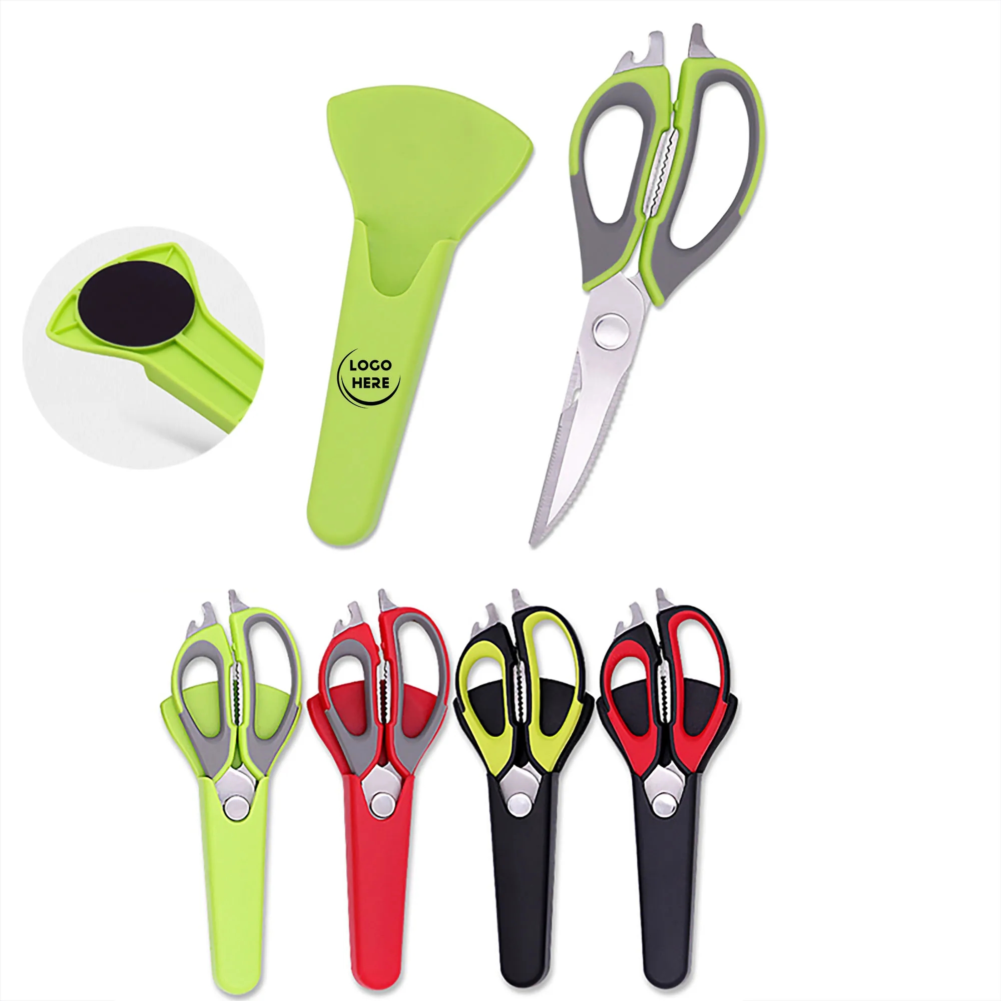 Kitchen Shears with Magnetic Holder 2