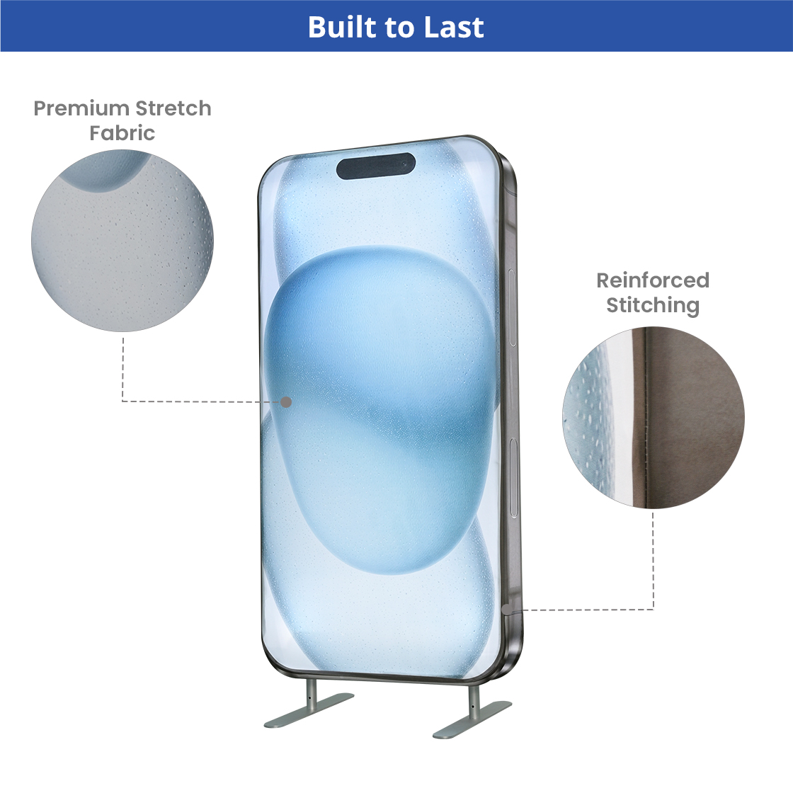 Phone Shaped Exhibit Stand ( Double Sided) - Graphic Only 4