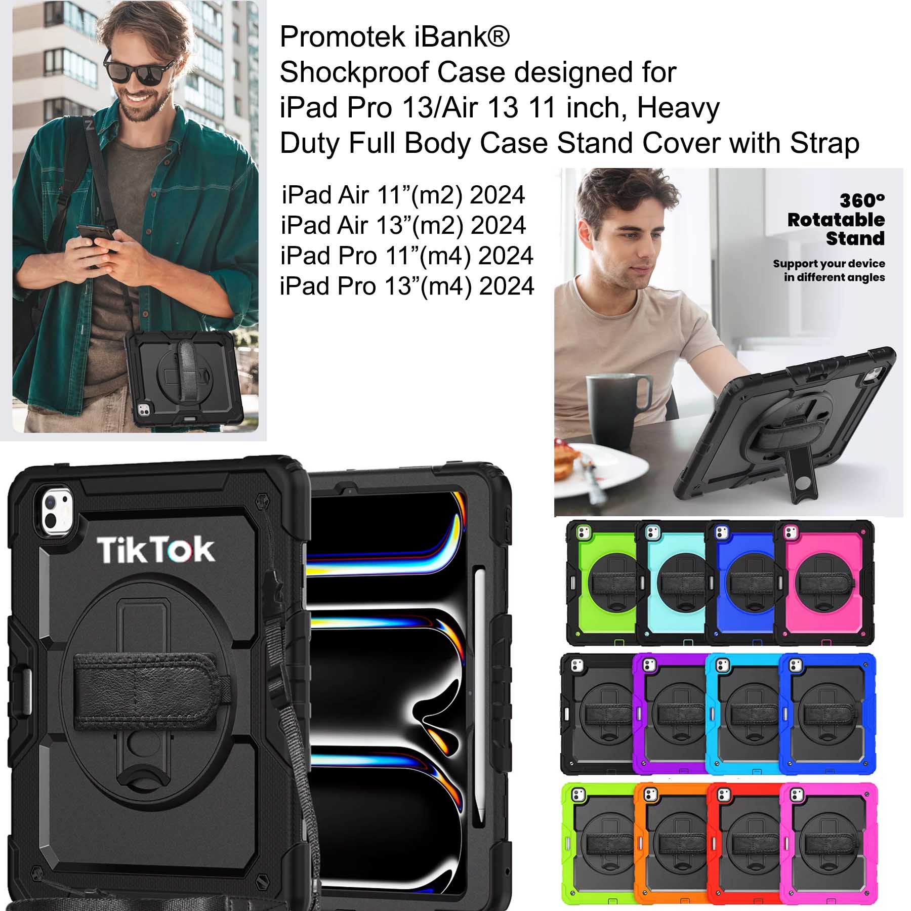 iBank ® Shockproof Case designed for iPad Pro 13" M5/M4, 2025/2024 1