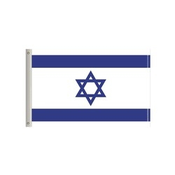 National Flag, Israel, Single-Sided - 60"W x 36"H 1