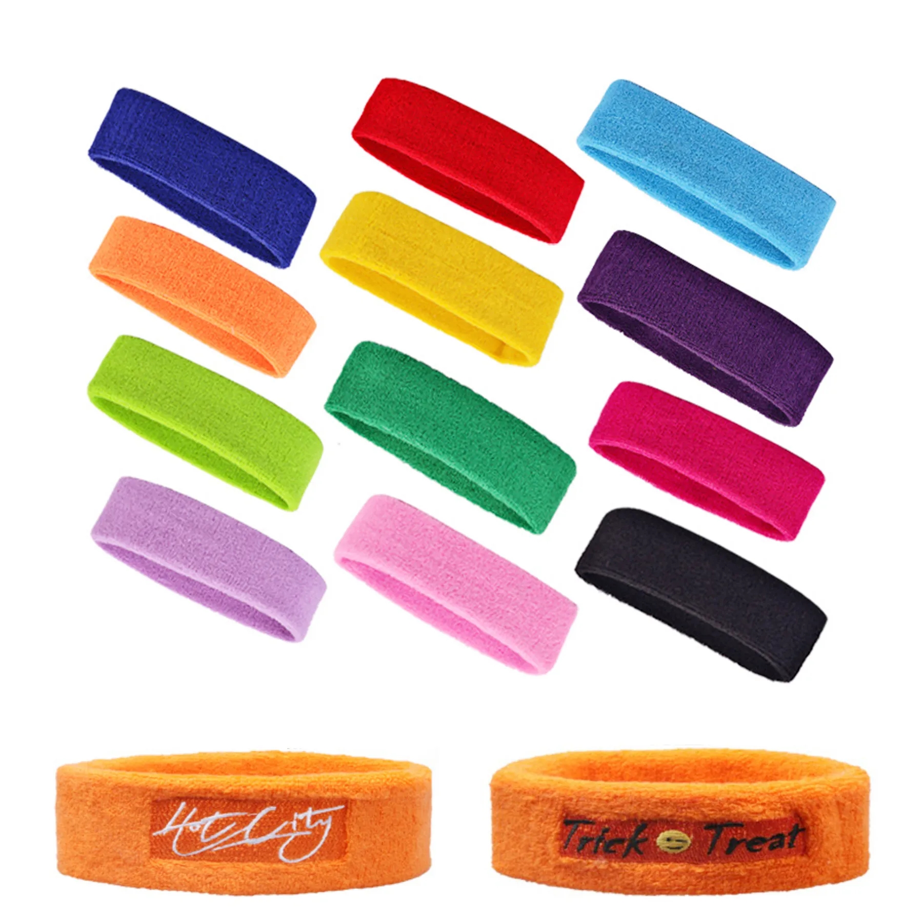Custom Sports Headband With Embroidery Logo 1
