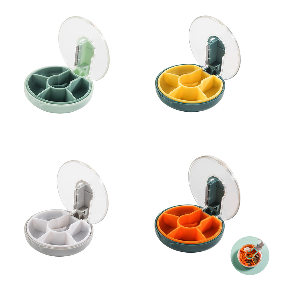 4 Compartments Travel Pill Organizer Portable Tablet Case 5