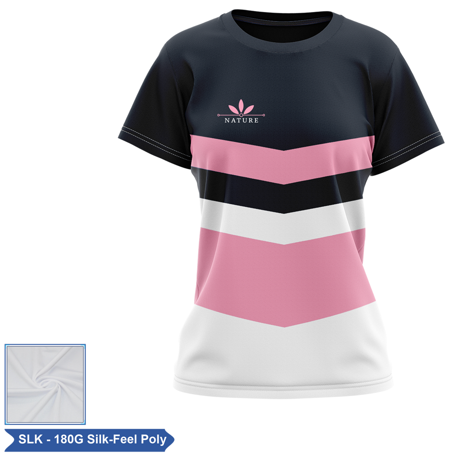 Women's Sublimation 180G Silk-Feel Short Sleeve T-Shirt 1