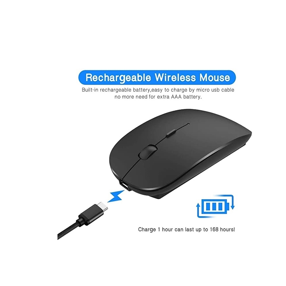 Slim Optical 2.4Ghz and Bluetooth Wireless Mouse 3