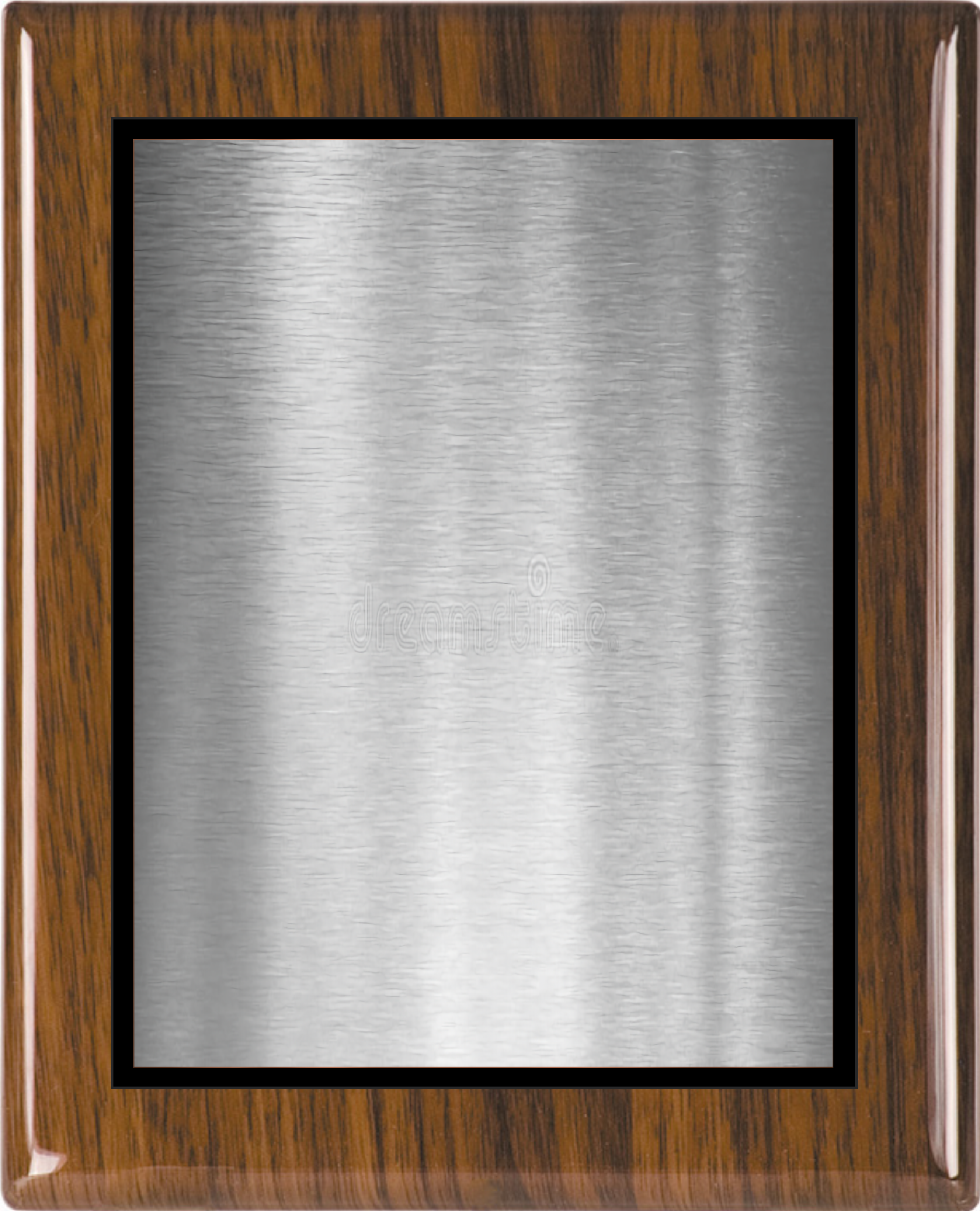 Walnut Piano Wood Plaque w/Choice of Double Engraved Plate 4
