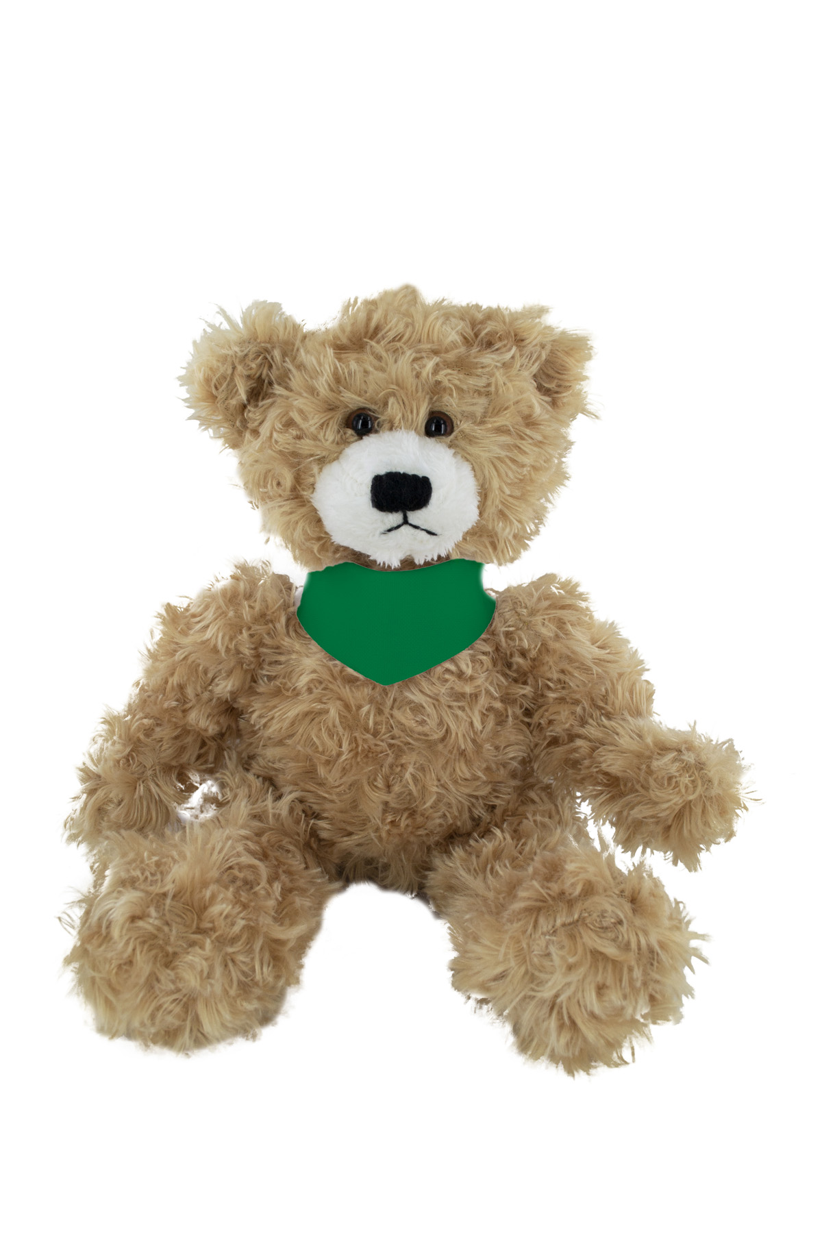 soft plush Beige Brandon Bear  with bandana 5
