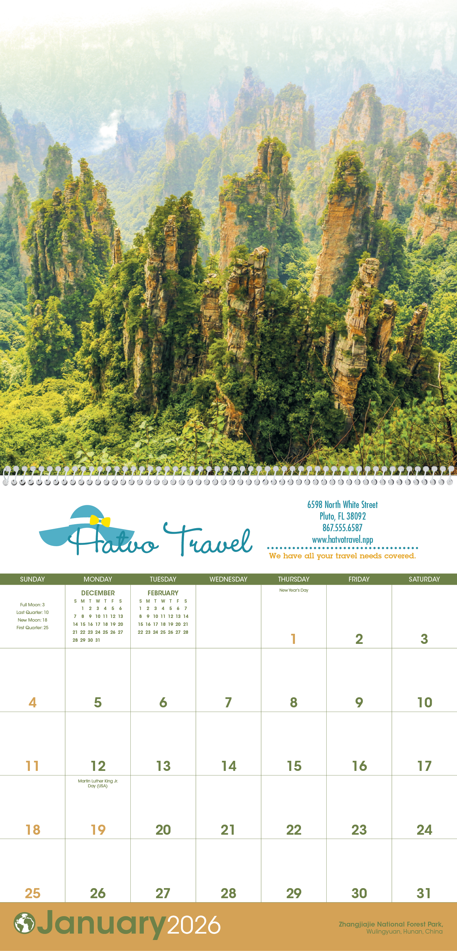Triumph® Calendars World Scenic Calendar 2