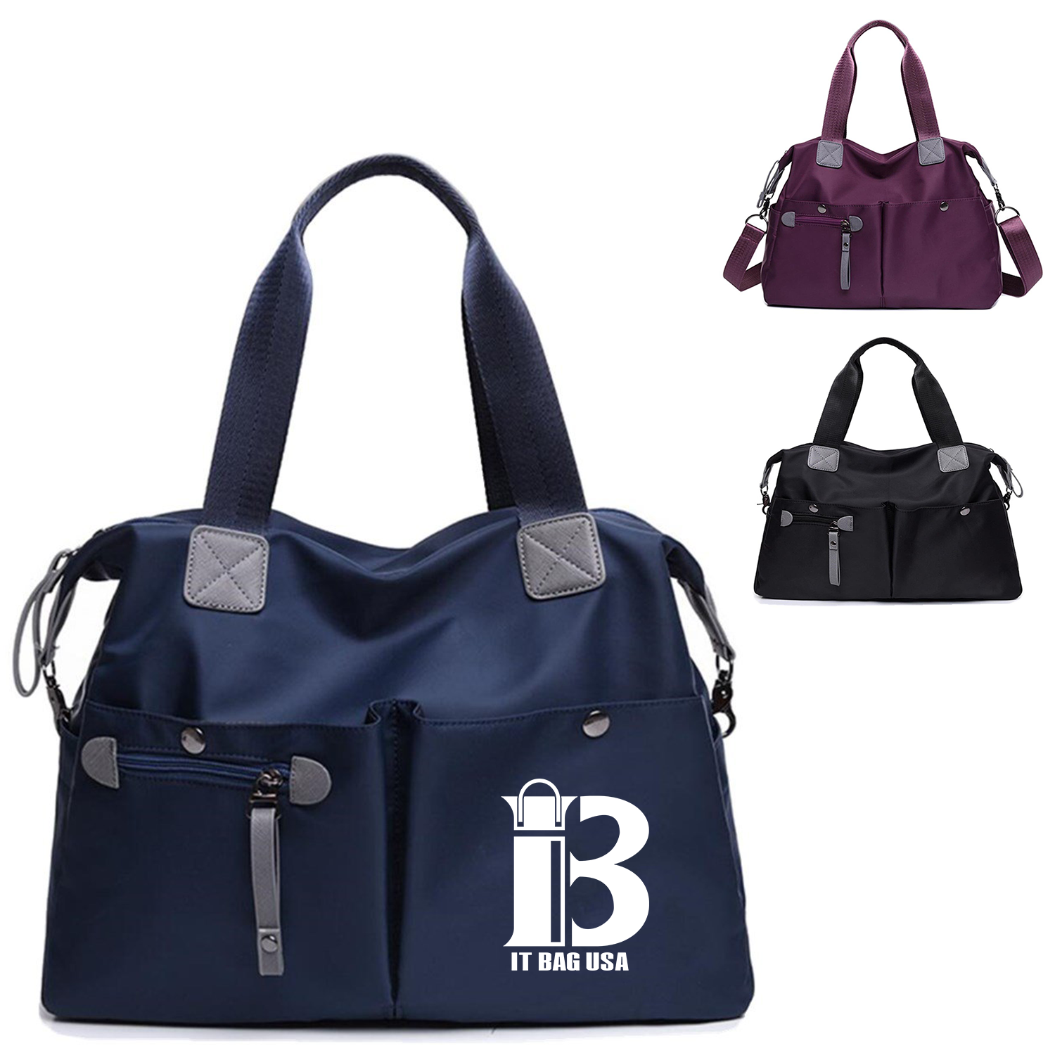 Waterproof Nylon Multi Pocket Shoulder Bags 1