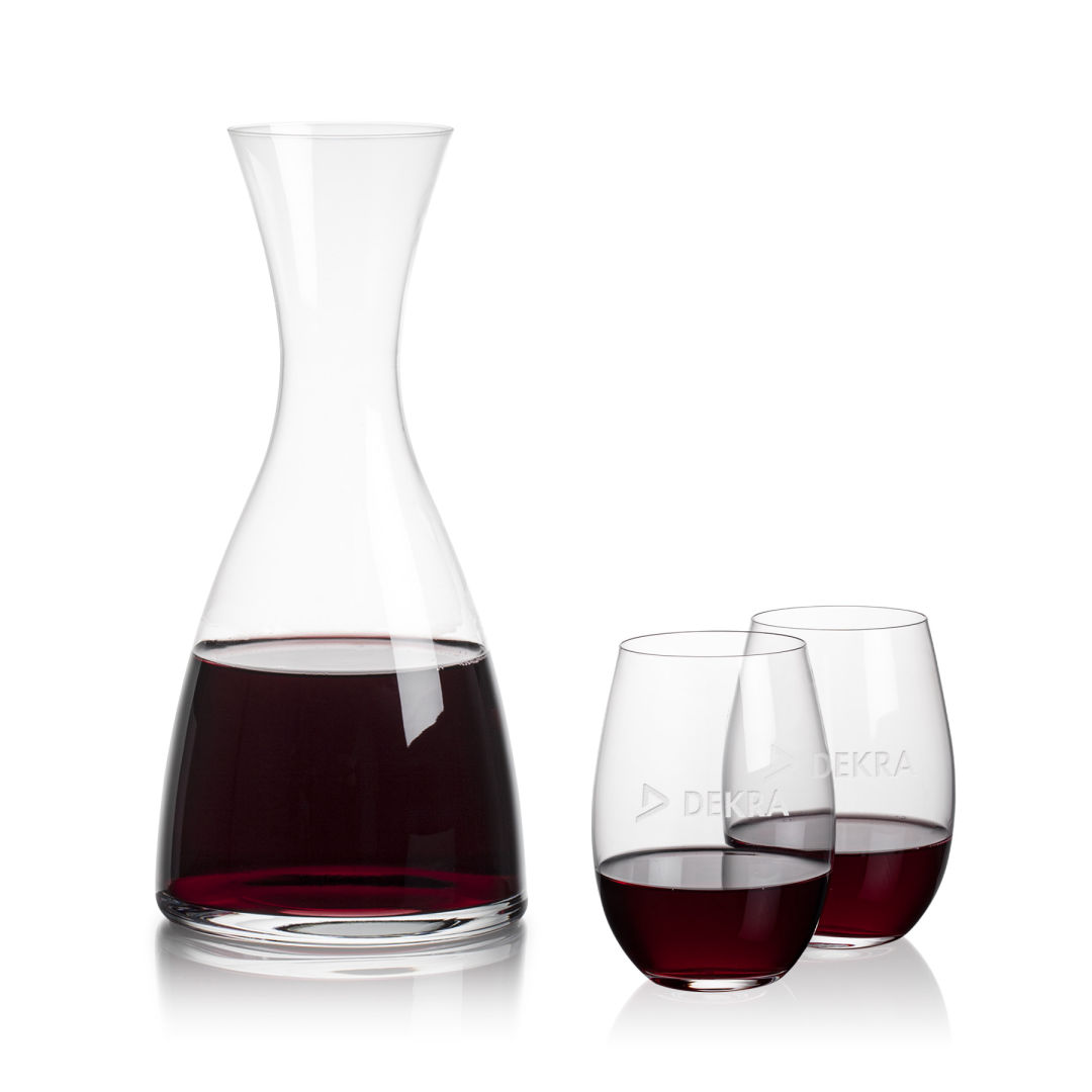Barham Carafe & Laurent Stemless Wine 2