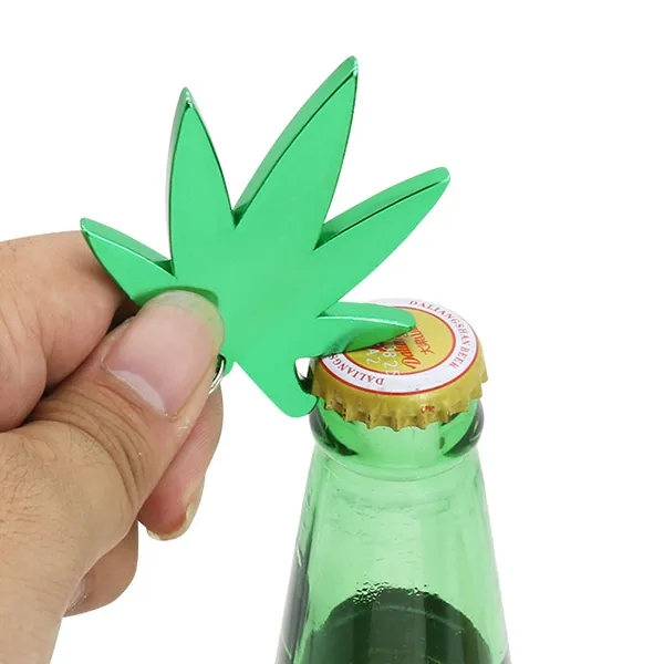 Cannabis Leaf  Bottle Opener Keychains 3