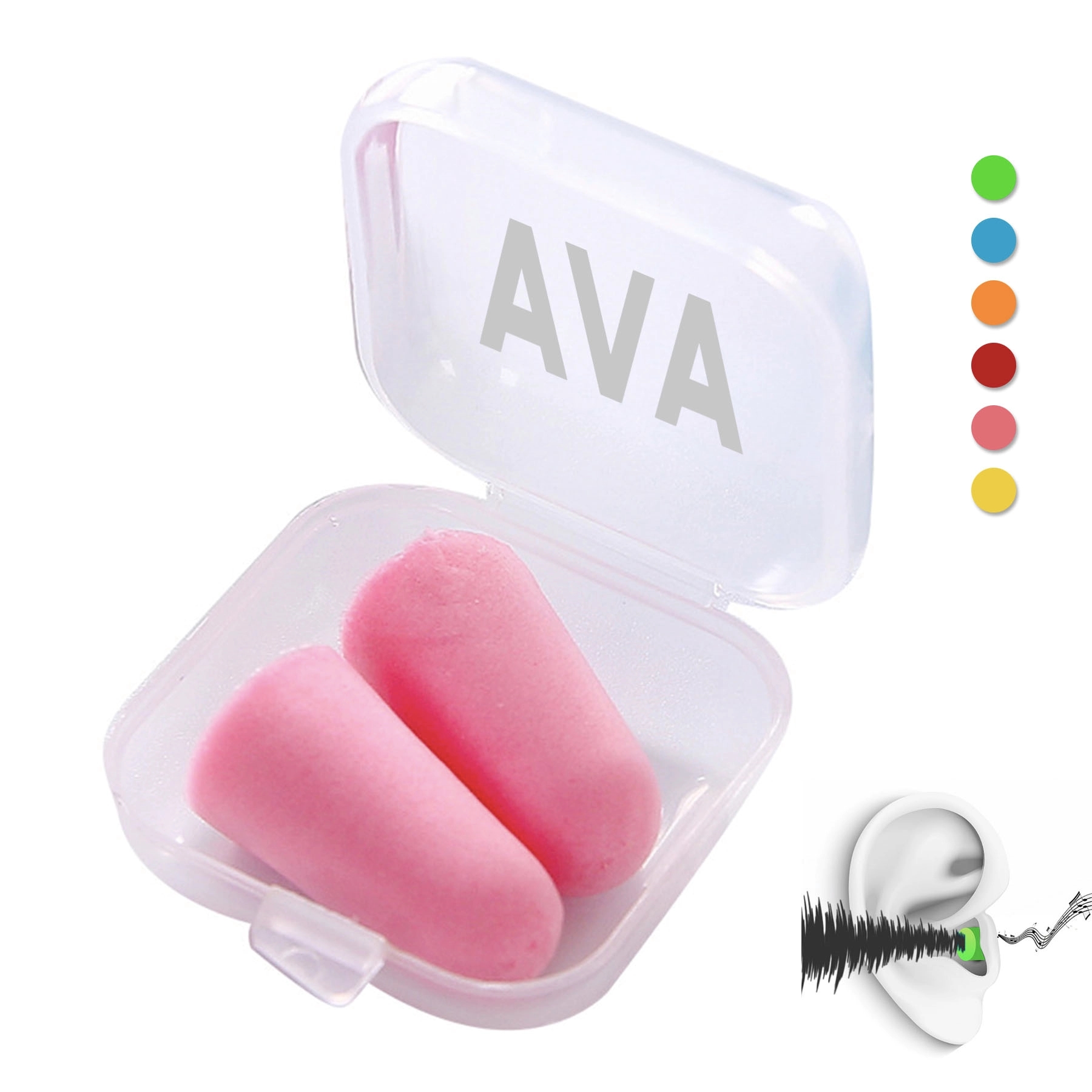 Sponge Earplugs w/ Case 4