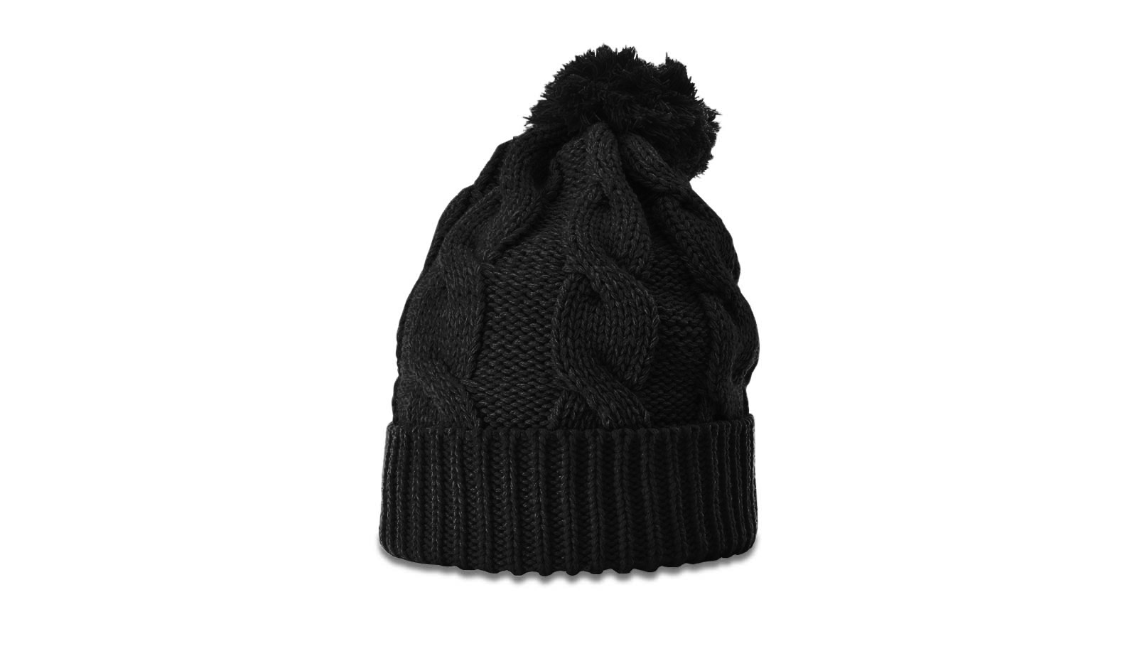  Chunk Twist Knit Beanie with Cuff & Pom 13