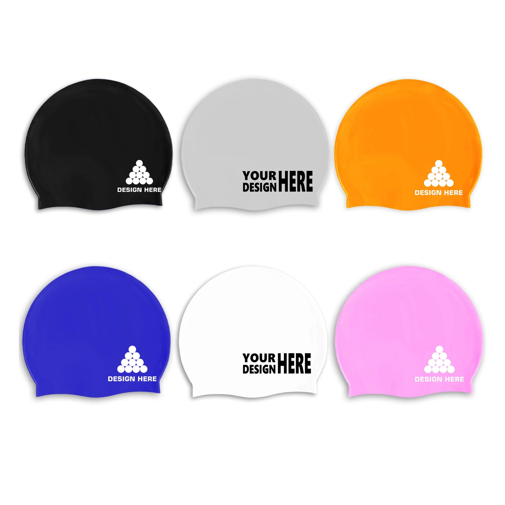 Unisex Adult Silicone Swim Cap