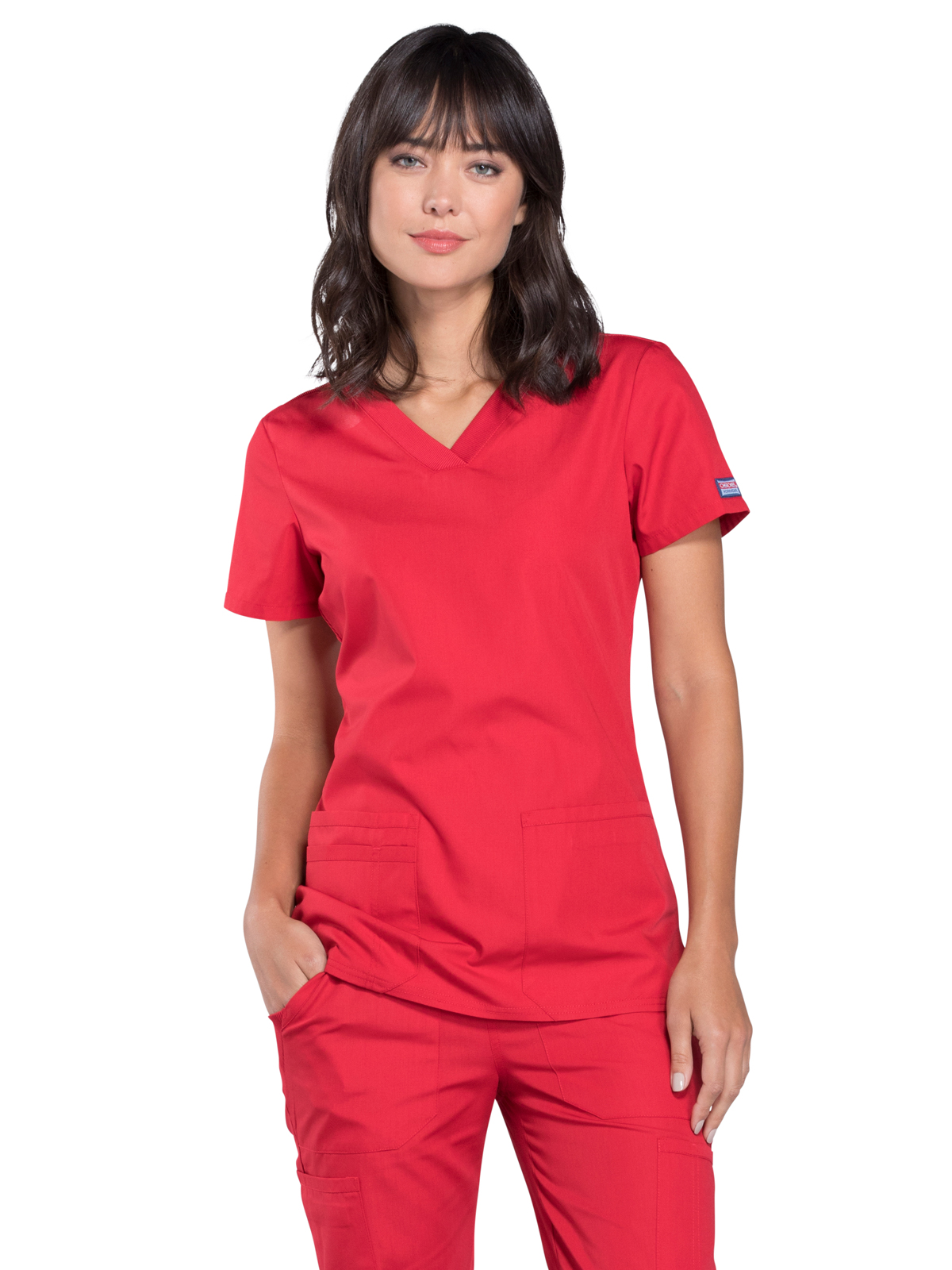 Cherokee - Workwear Originals - Women's 2-Pocket V-Neck Top 43