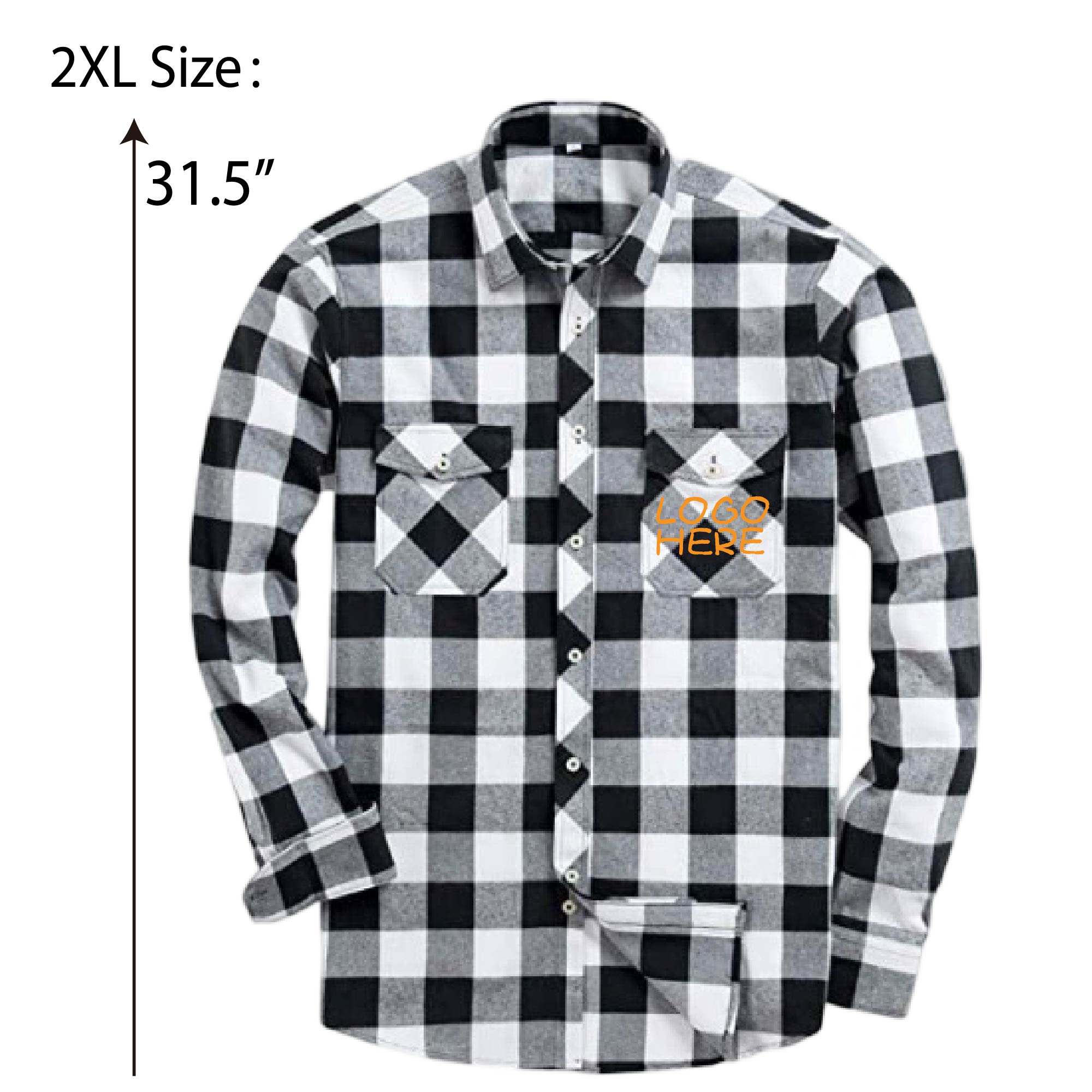 Casual Loose Fit Button Down Flannel Plaid Shirts 2