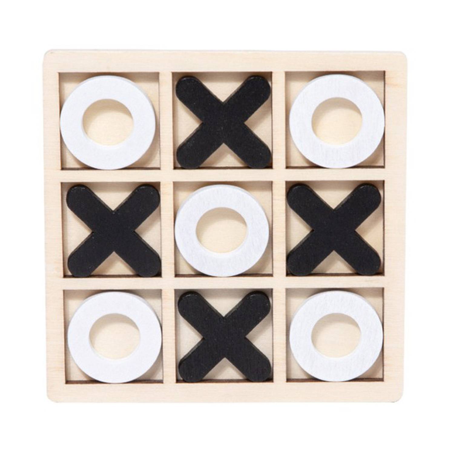 Nine-square wooden chessboard 4