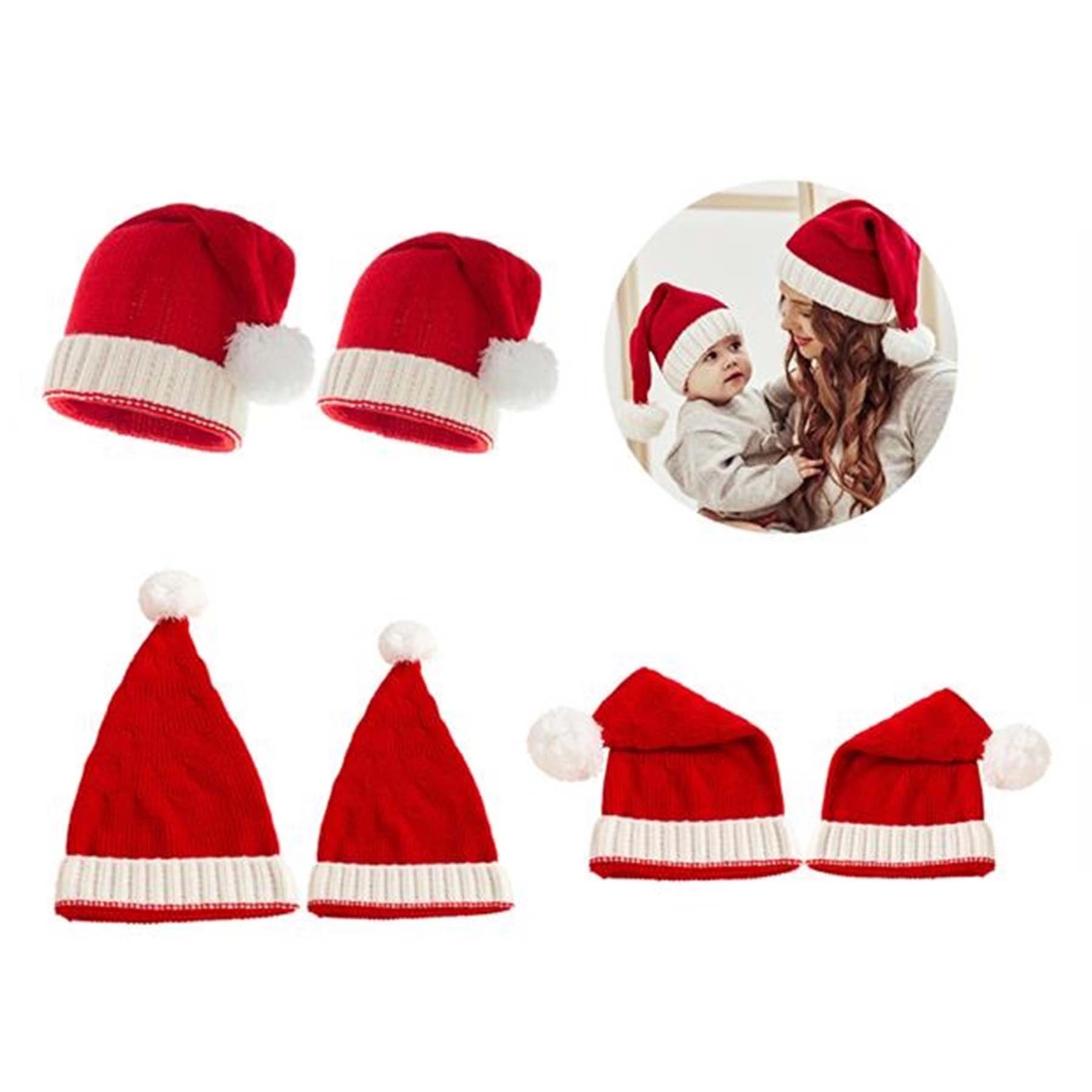 Christmas Knit Hats Warm Caps 2