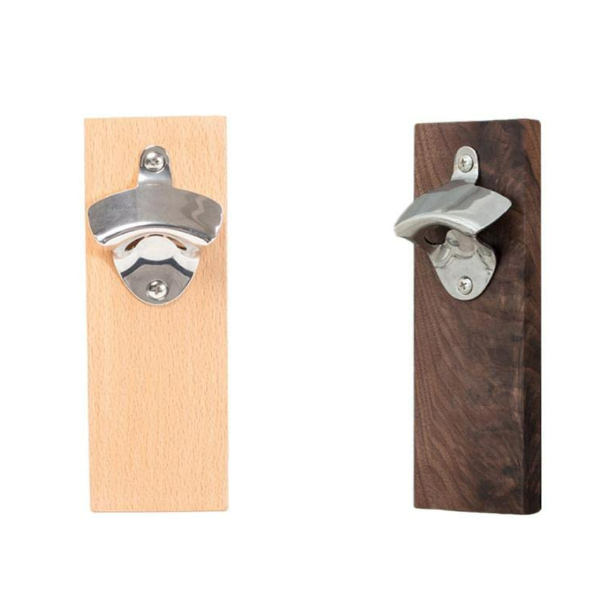 Wall Mounted Wooden Bottle Opener with Magnet Option 6