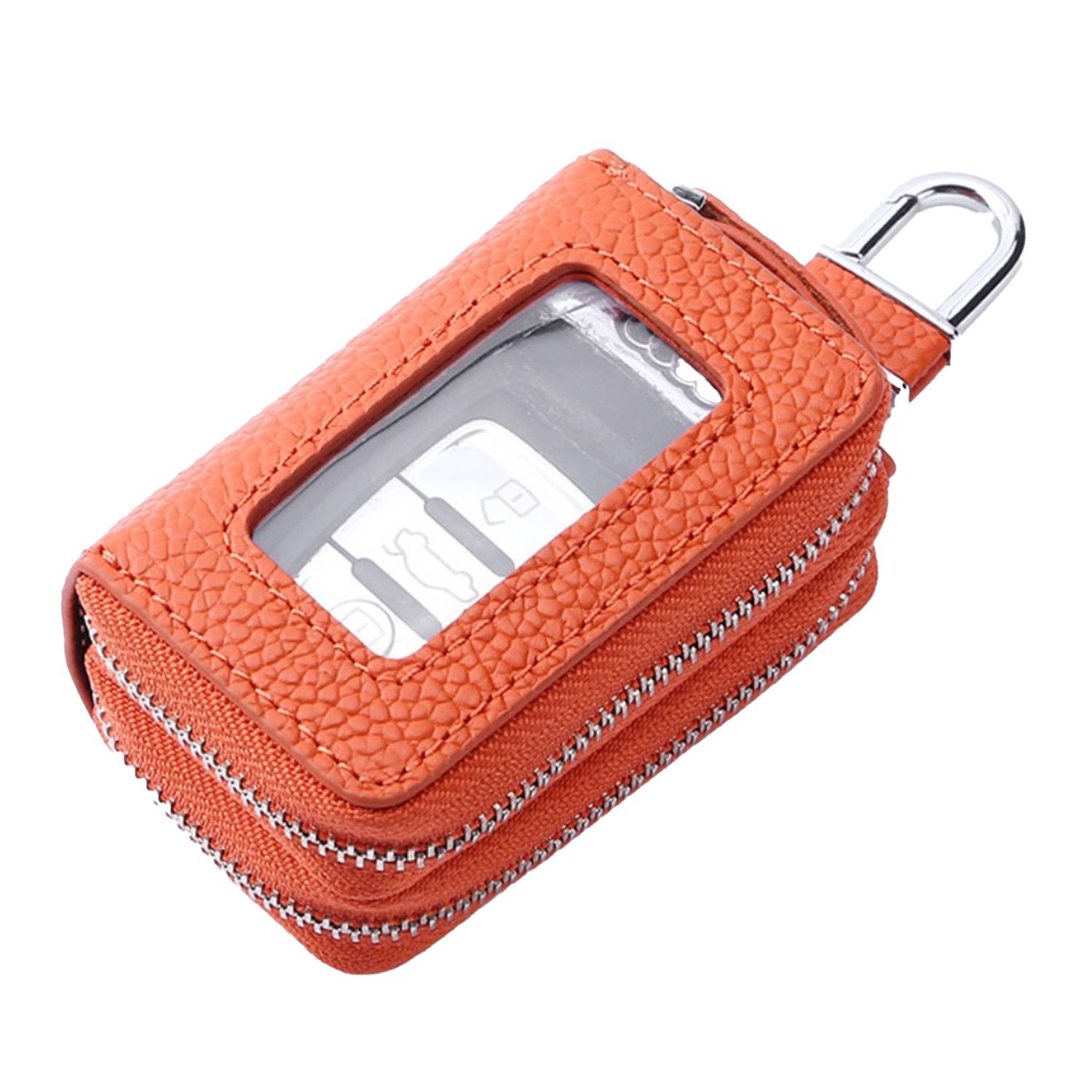 Durable car key bag w/ double zippers 9