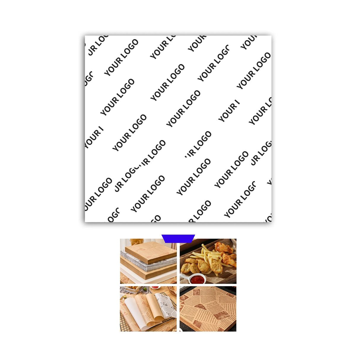 Grease Proof Food Wrapping Paper for Sandwiches 4