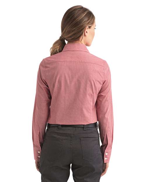 Women's Microcheck Gingham Cotton Shirt - RP320 39