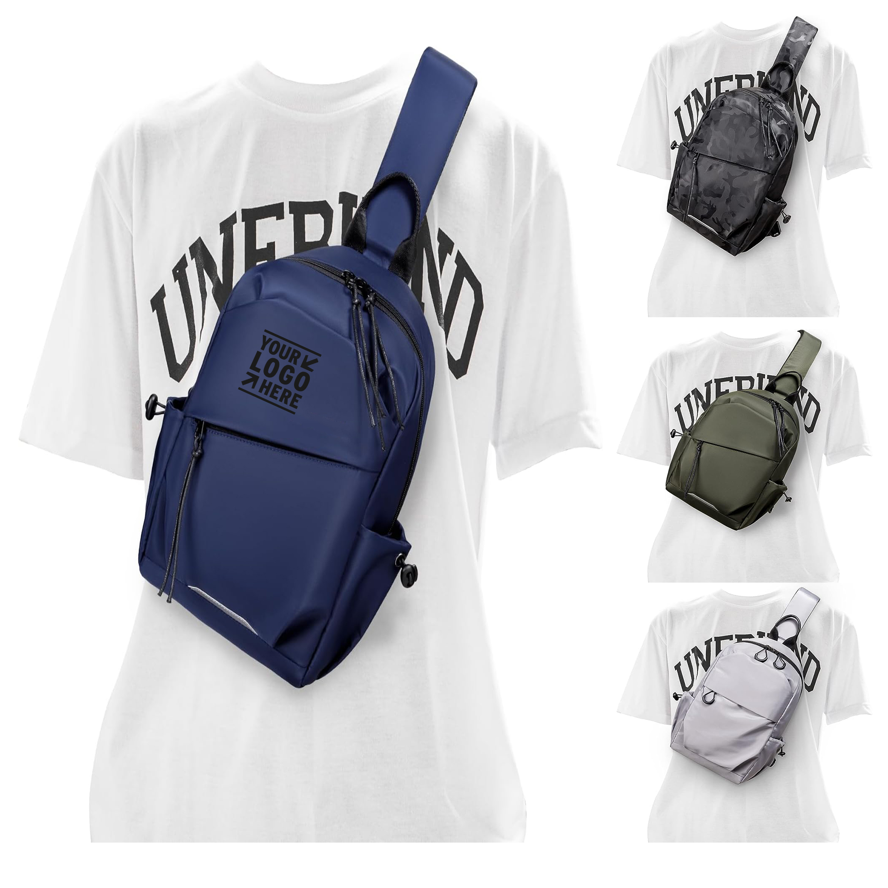 Men Crossbody Backpack Travel Daypack Chest Pack Outdoor Shoulder One Strap Small Sling Bag